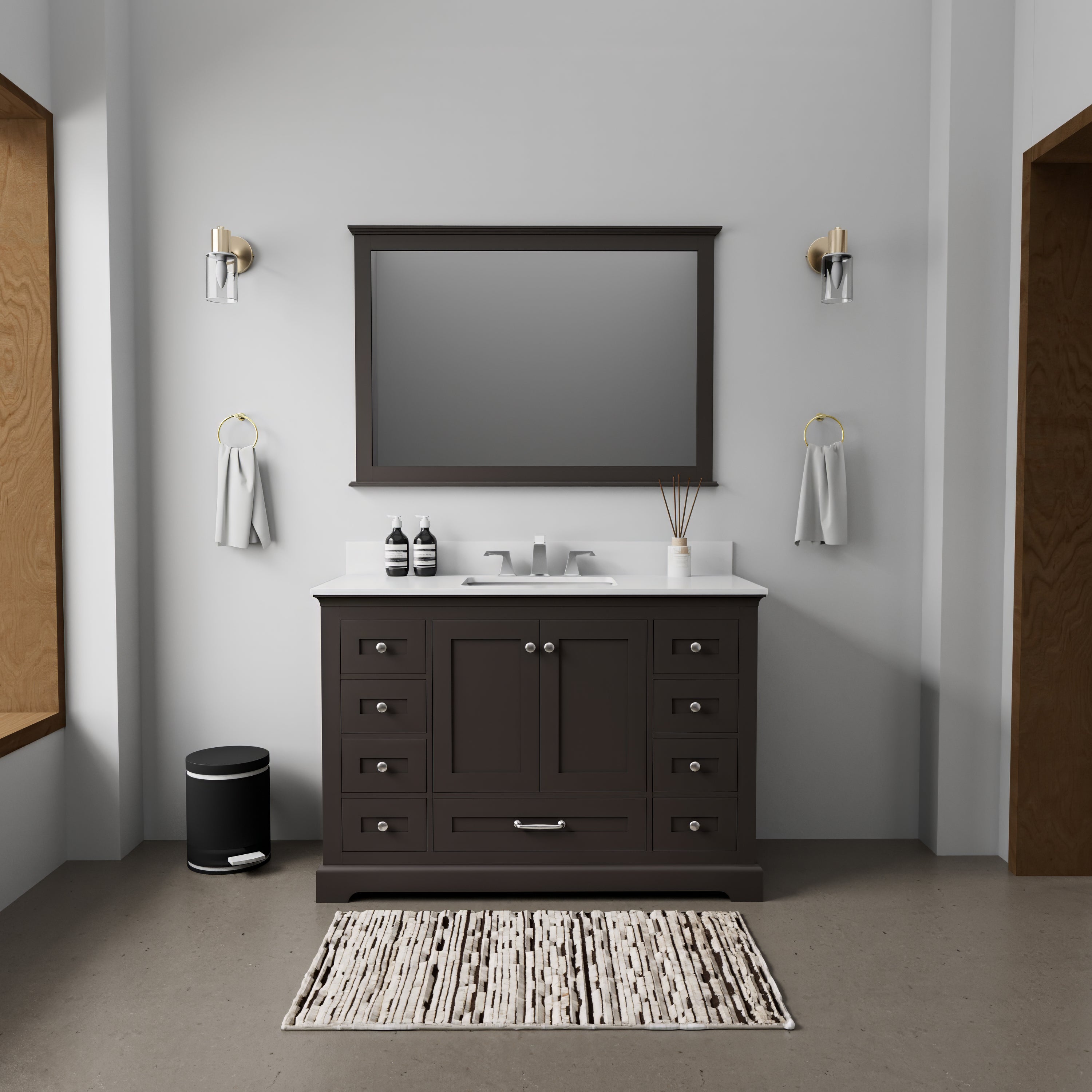 Dukes 48 in. W x 22 in. D Espresso Single Bath Vanity