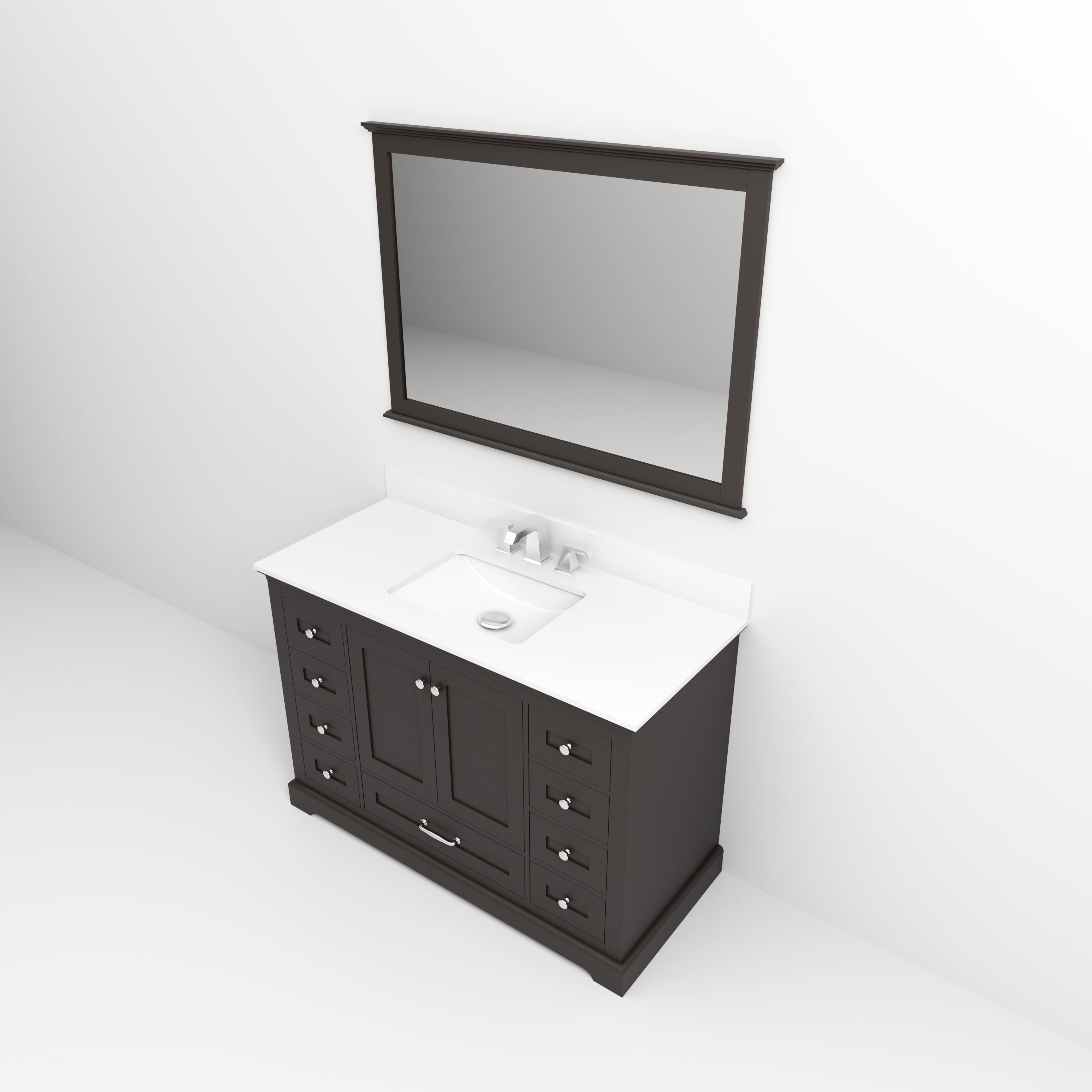 Dukes 48 in. W x 22 in. D Espresso Single Bath Vanity