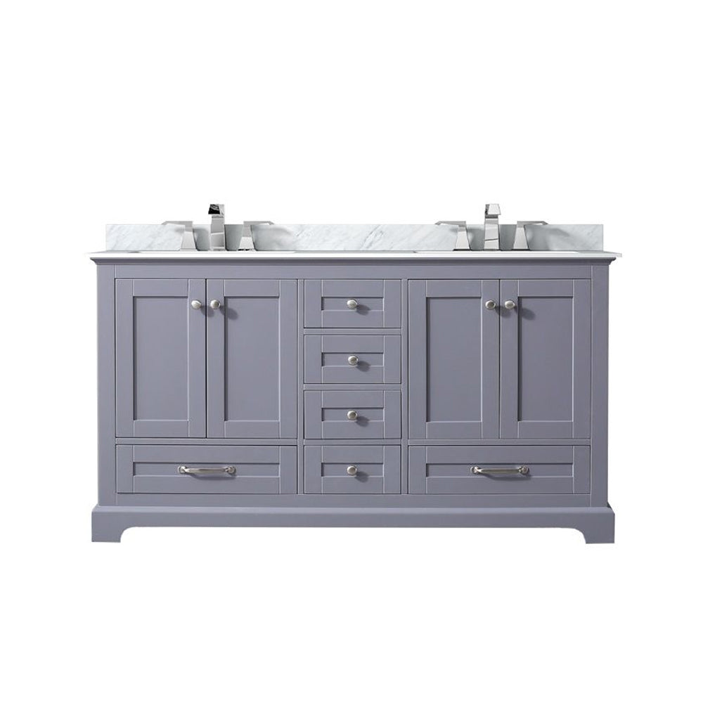 Dukes 60 in. W x 22 in. D Dark Grey Double Bath Vanity