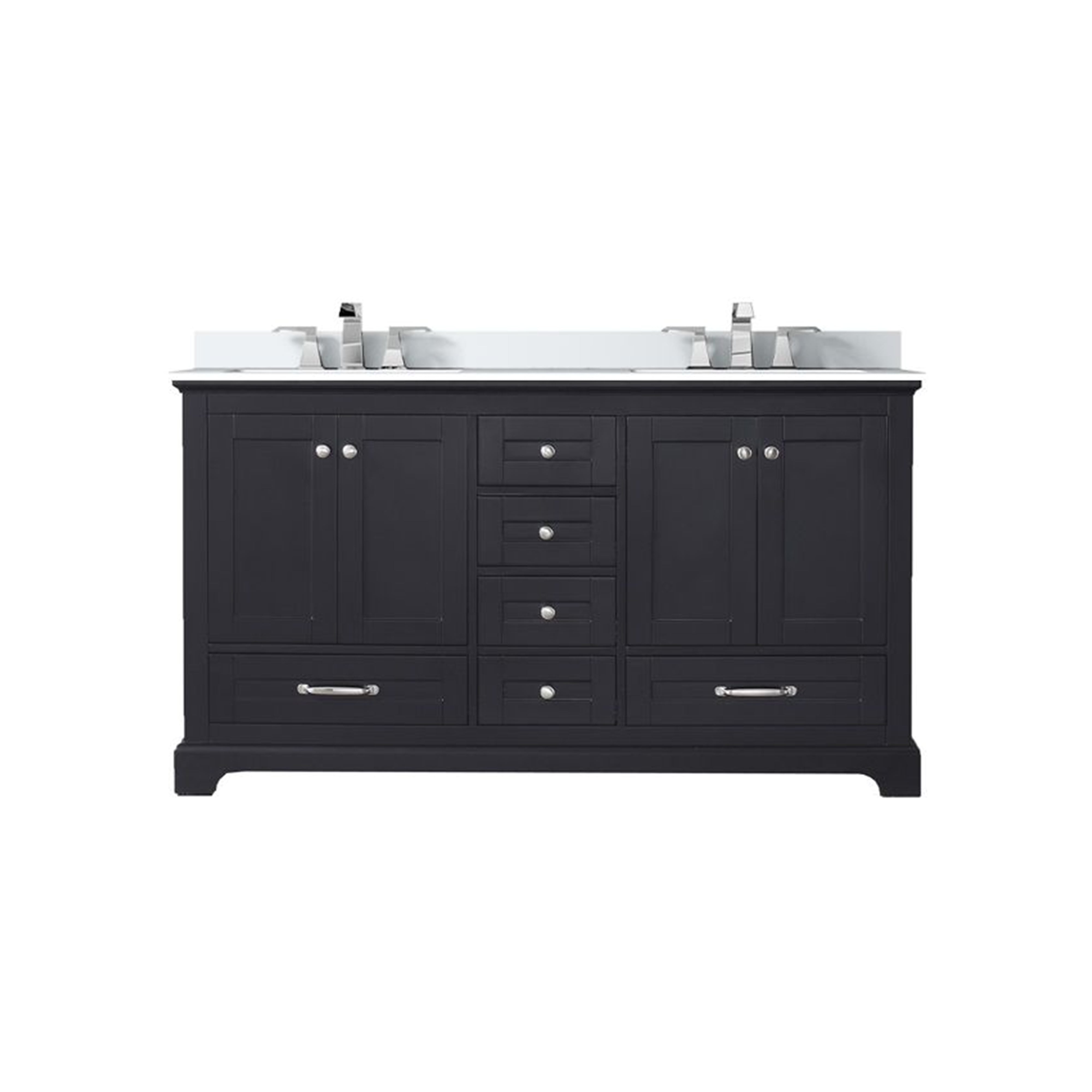 Dukes 60 in. W x 22 in. D Espresso Double Bath Vanity