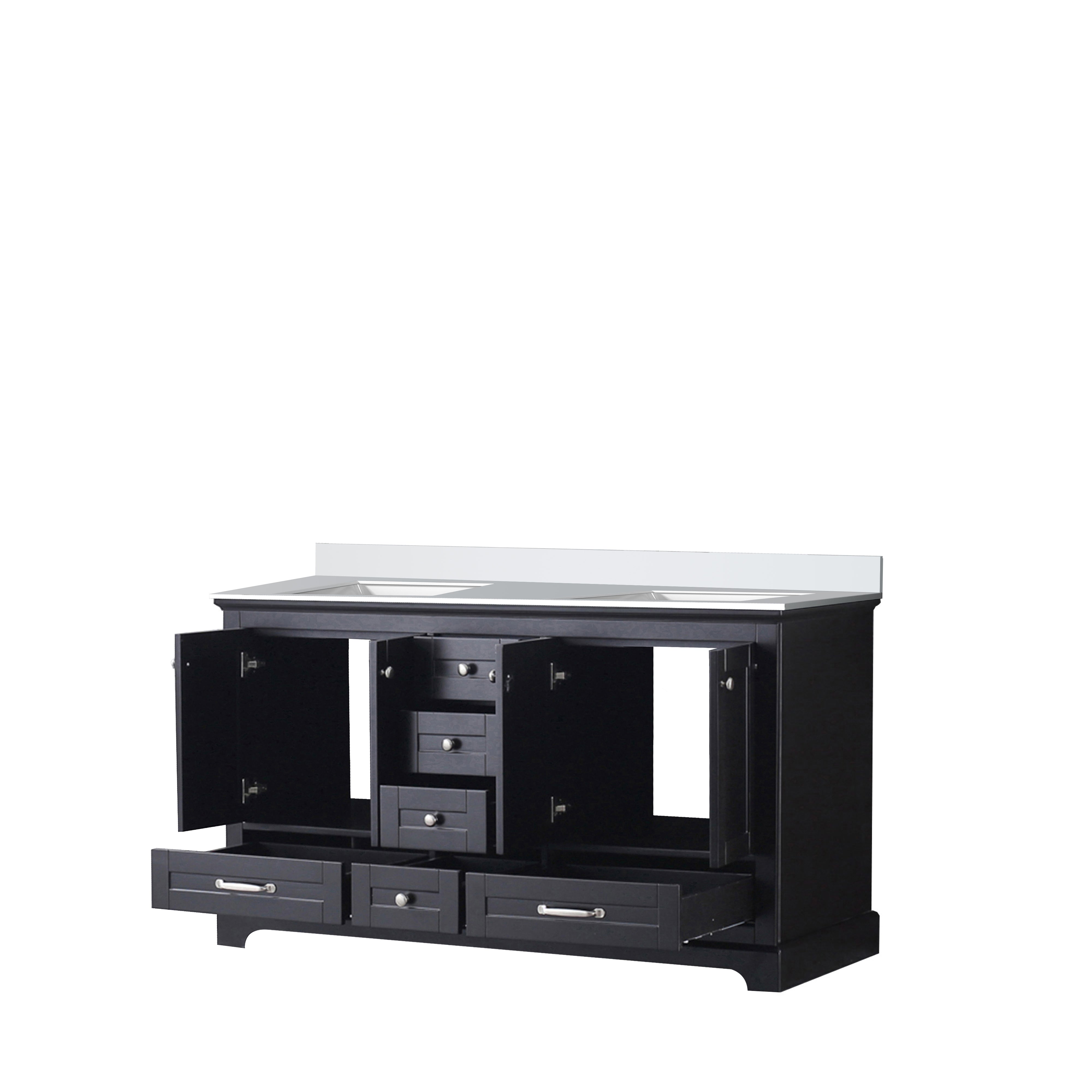 Dukes 60 in. W x 22 in. D Espresso Double Bath Vanity