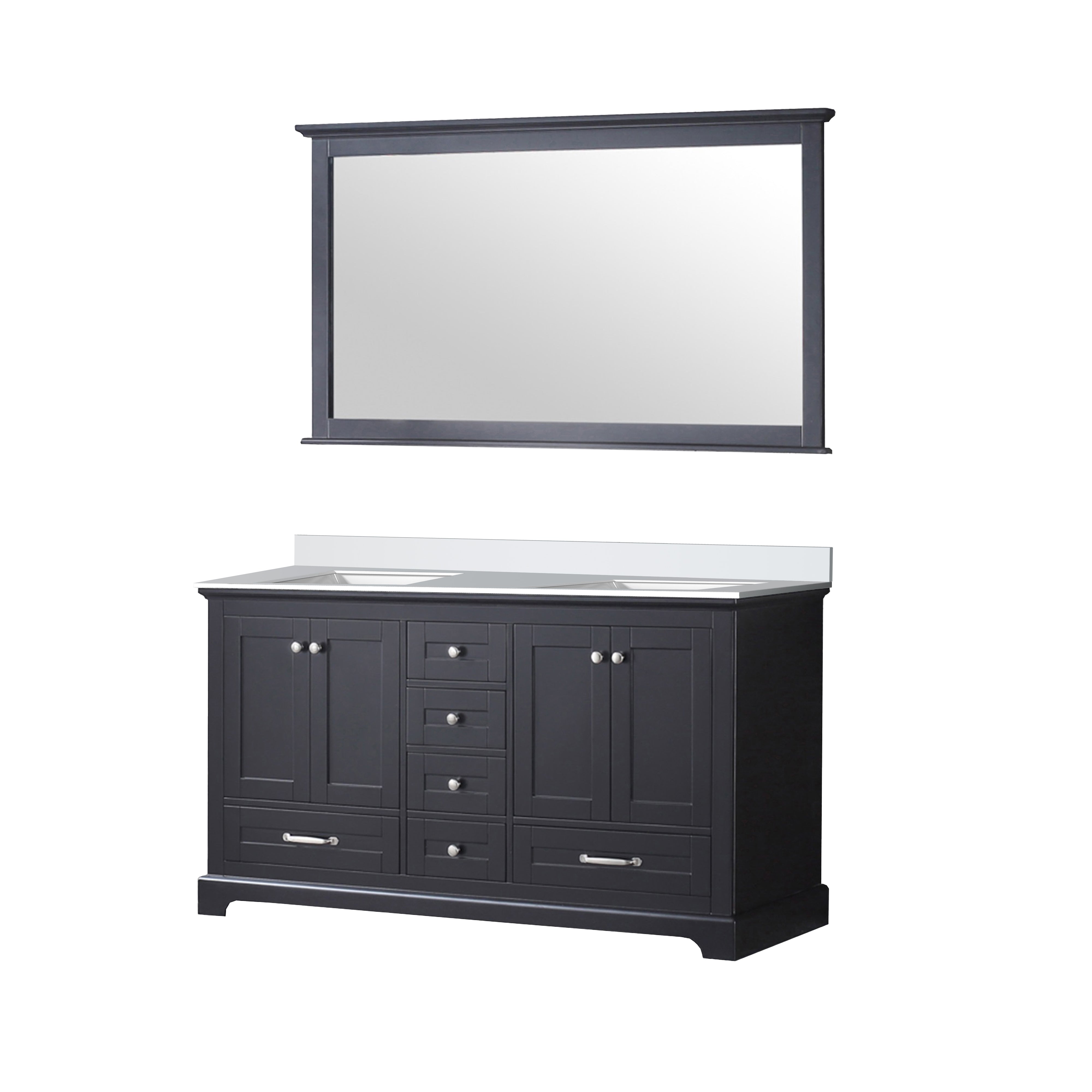 Dukes 60 in. W x 22 in. D Espresso Double Bath Vanity