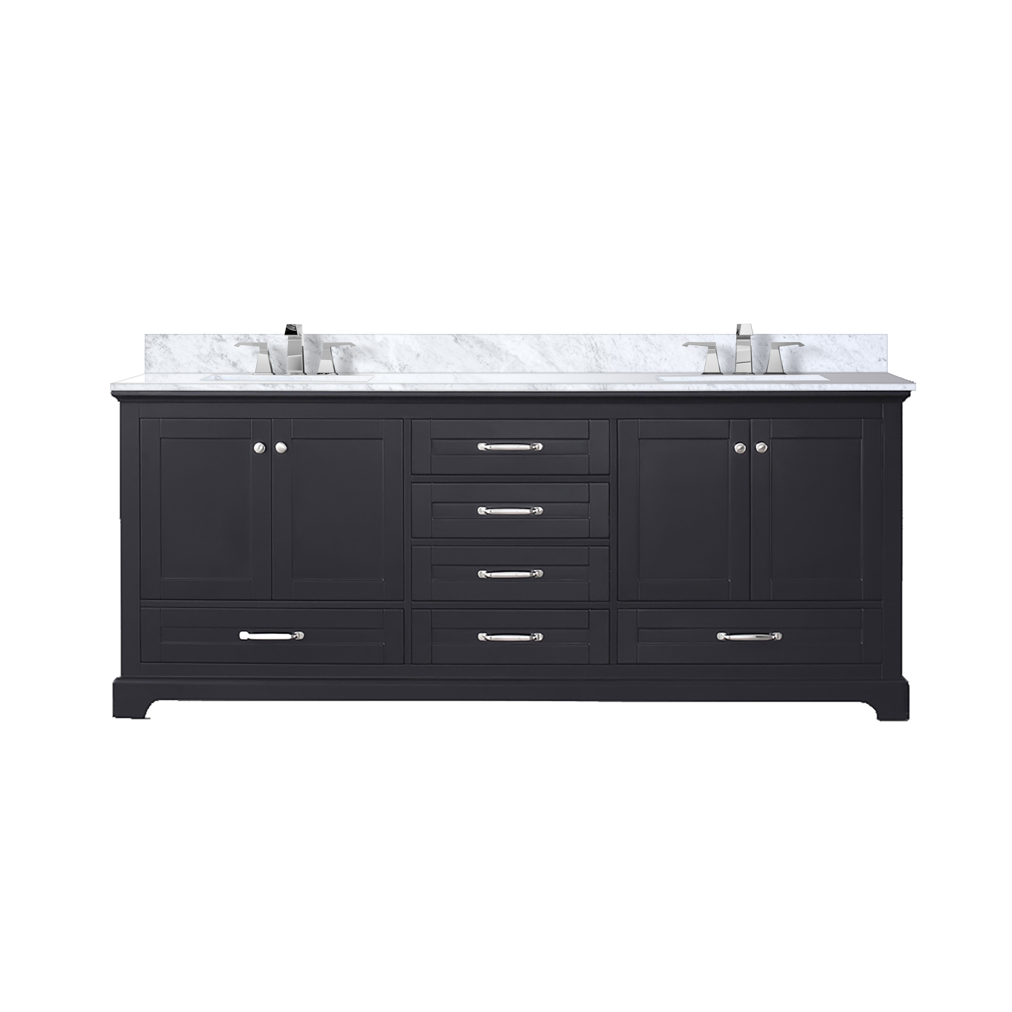 Dukes 80 in. W x 22 in. D Espresso Double Bath Vanity