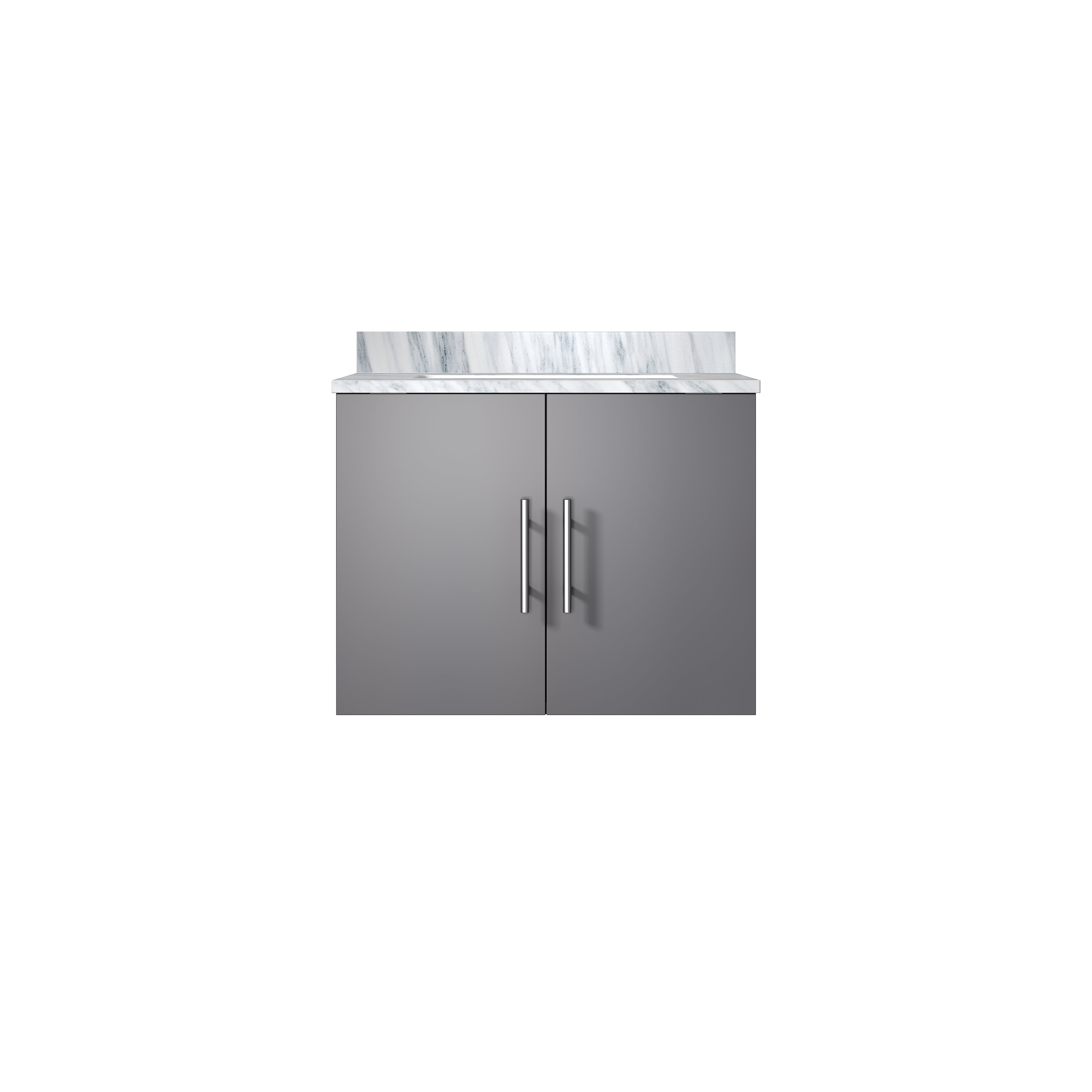 Geneva 24 in. W x 22 in. D Dark Grey Bath Vanity