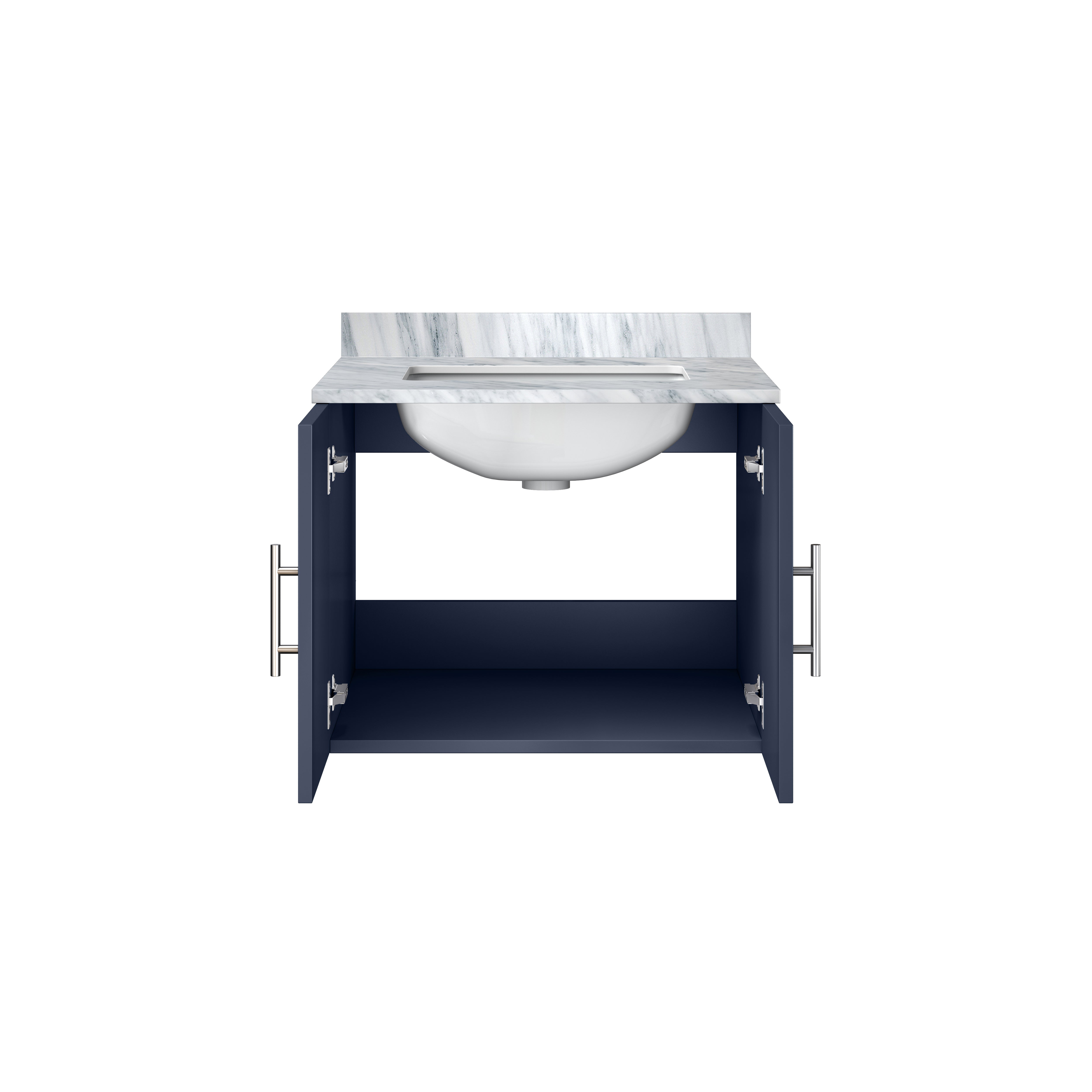 Geneva 24 in. W x 22 in. D Navy Blue Bath Vanity
