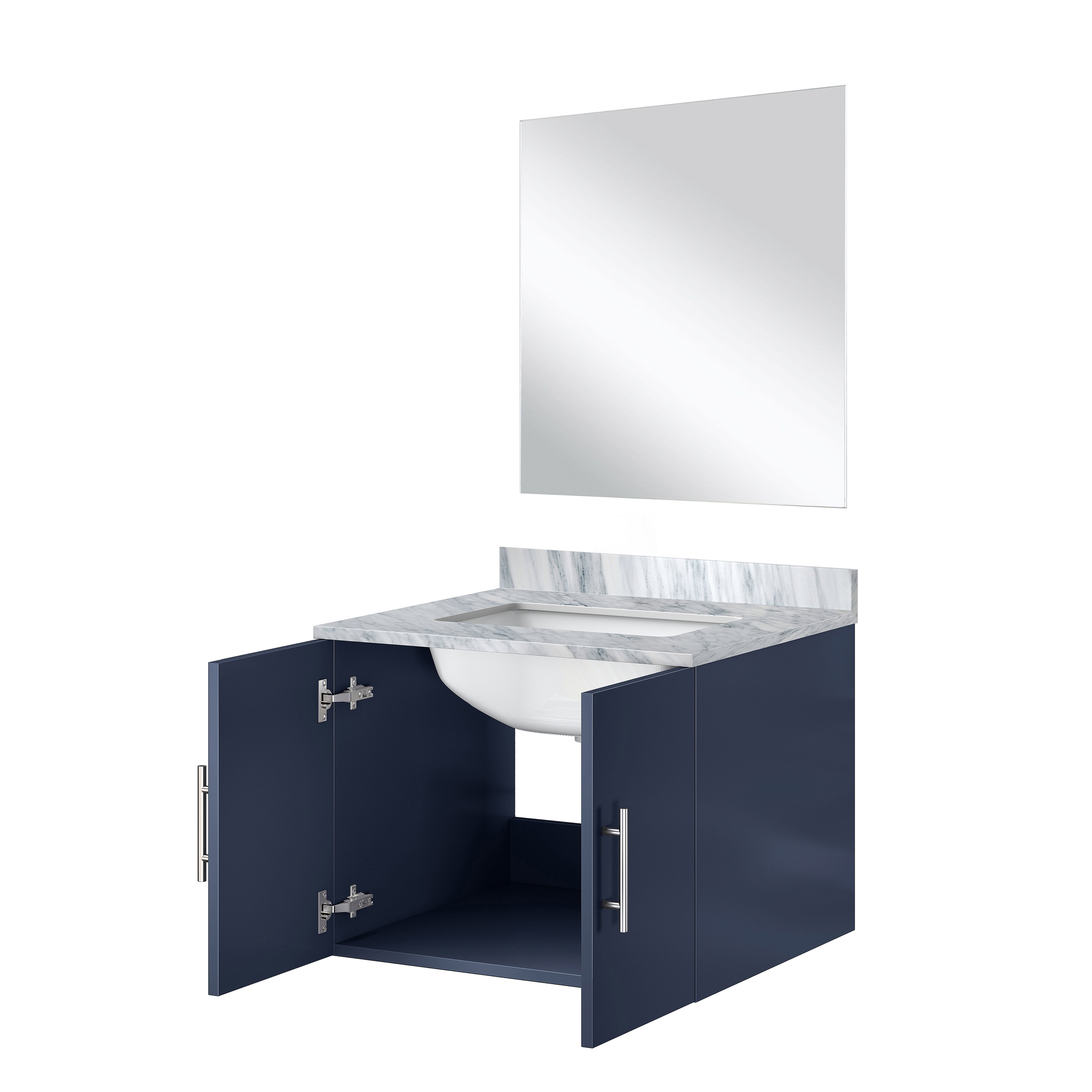 Geneva 24 in W x  in D Navy Blue Single Bath Vanity
