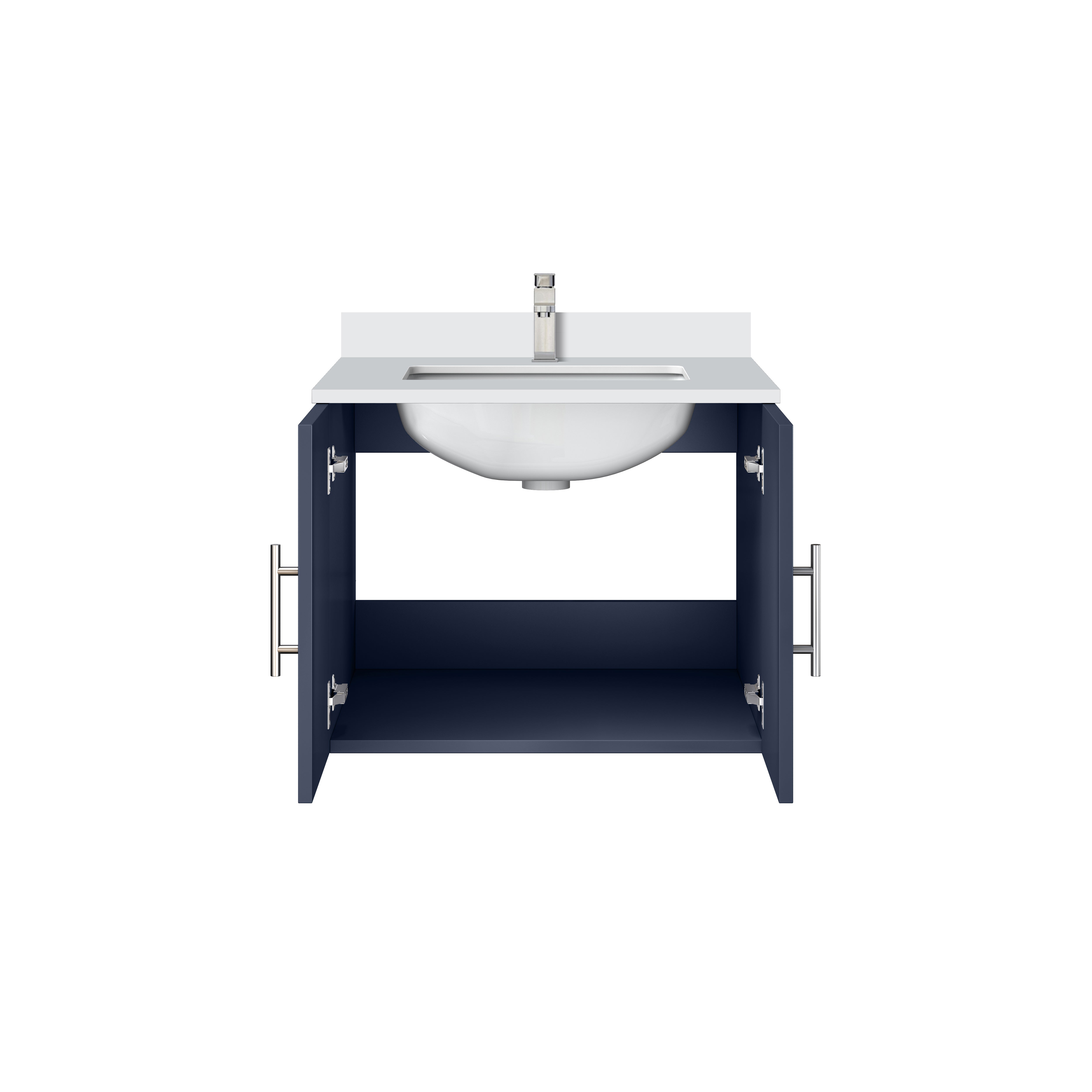 Geneva 24 in. W x 22 in. D Navy Blue Bath Vanity