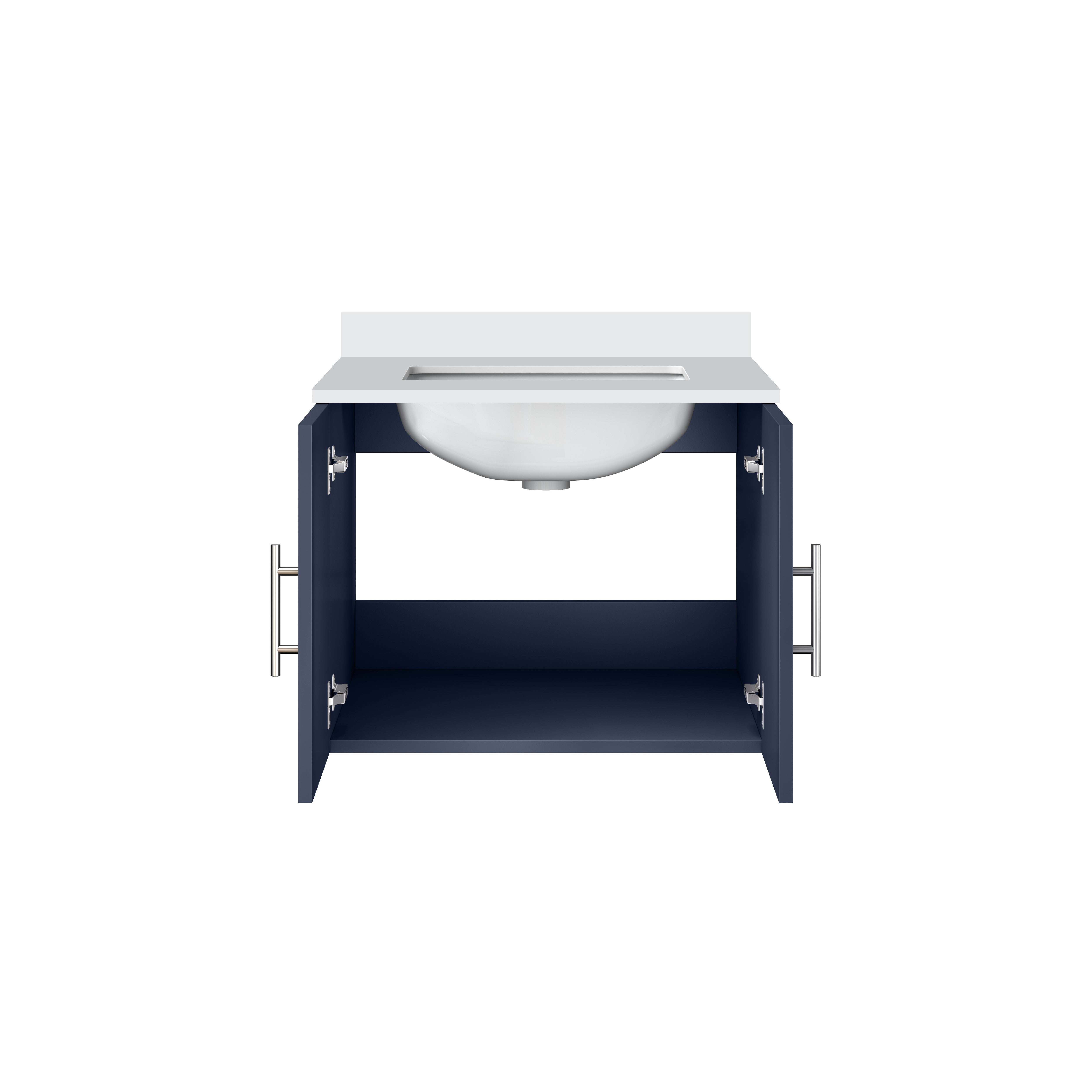 Geneva 24 in. W x 22 in. D Navy Blue Bath Vanity