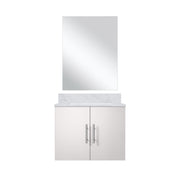 Geneva 24 in W x  in D Glossy White Single Bath Vanity