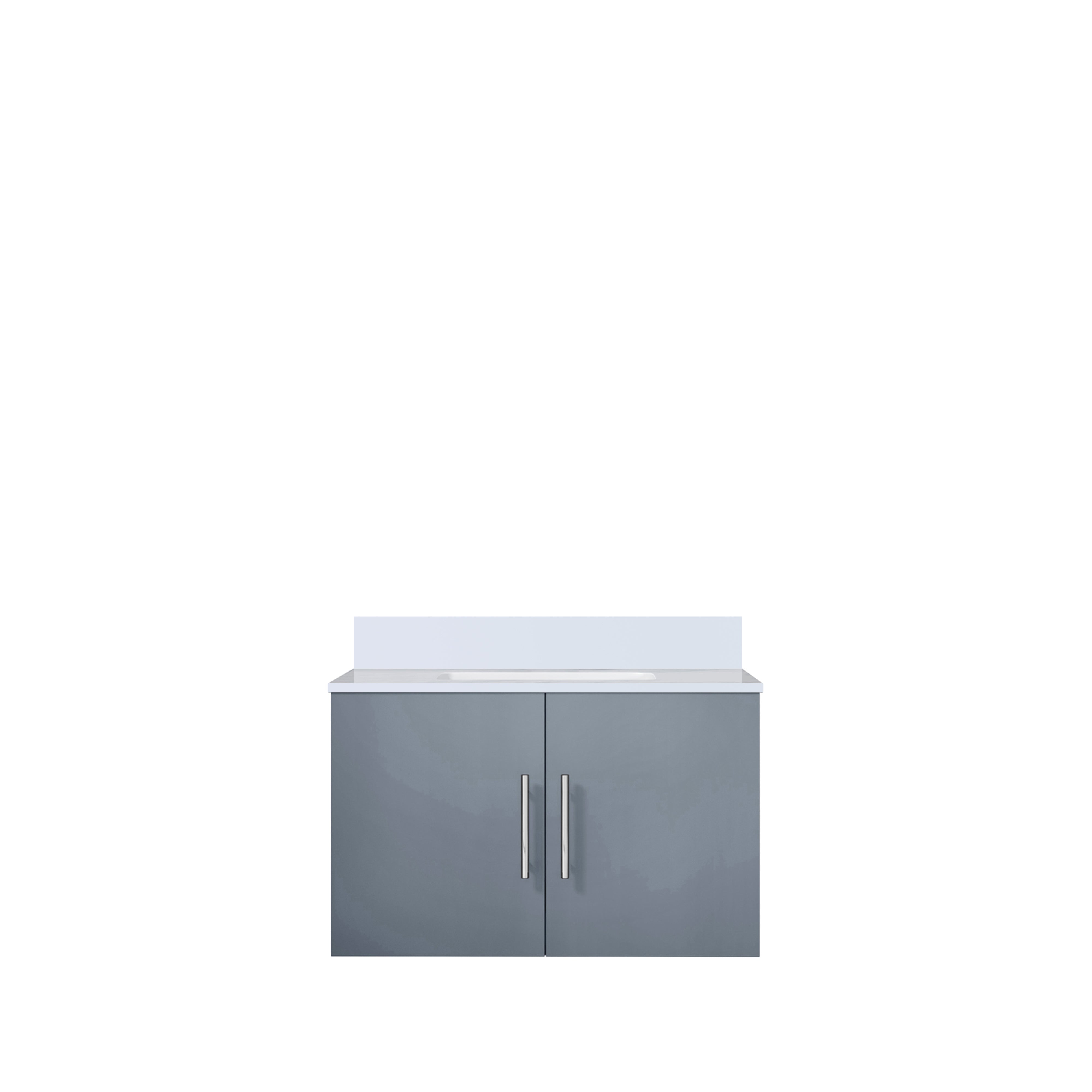 Geneva 30 in. W x 22 in. D Dark Grey Bath Vanity