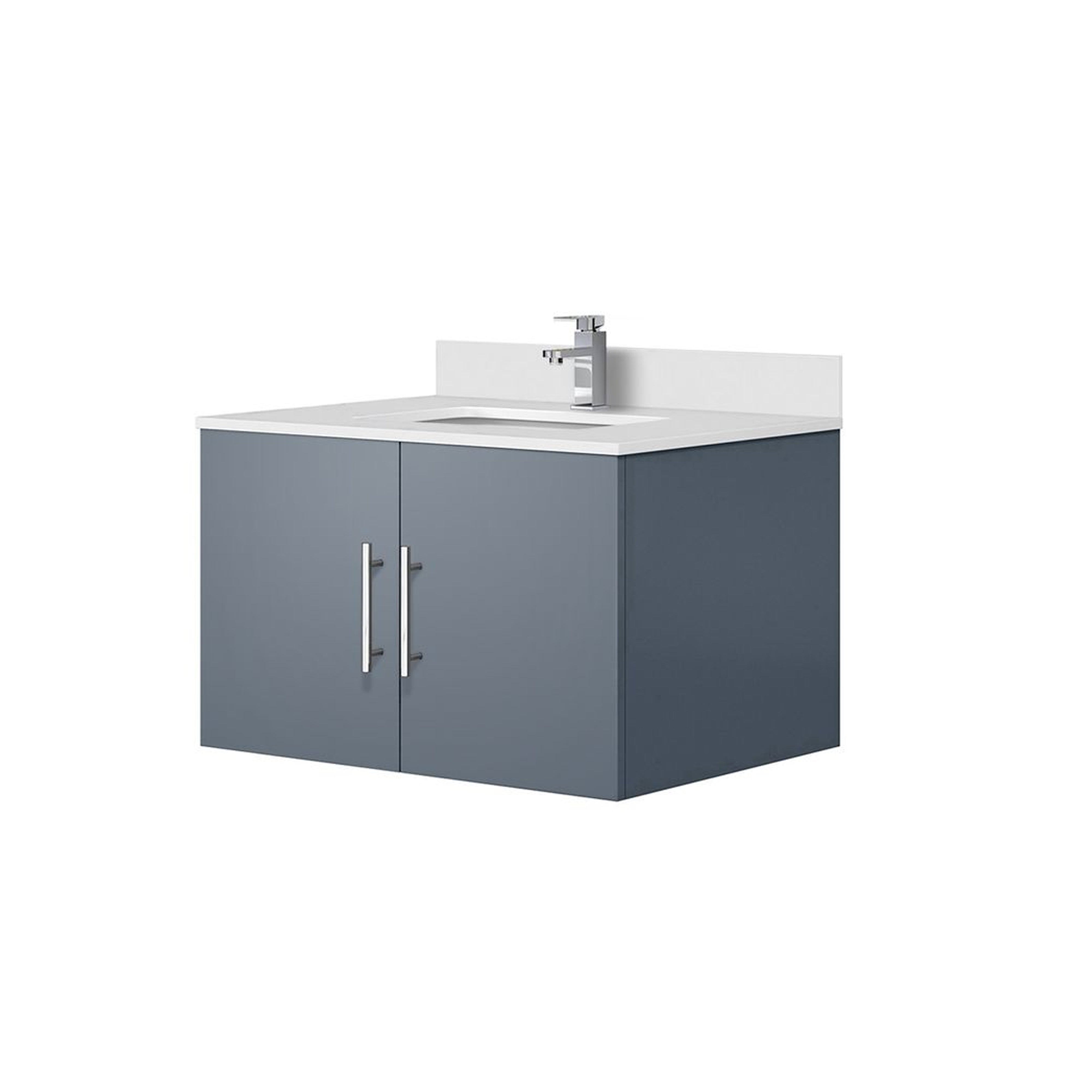 Geneva 30 in. W x 22 in. D Dark Grey Bath Vanity