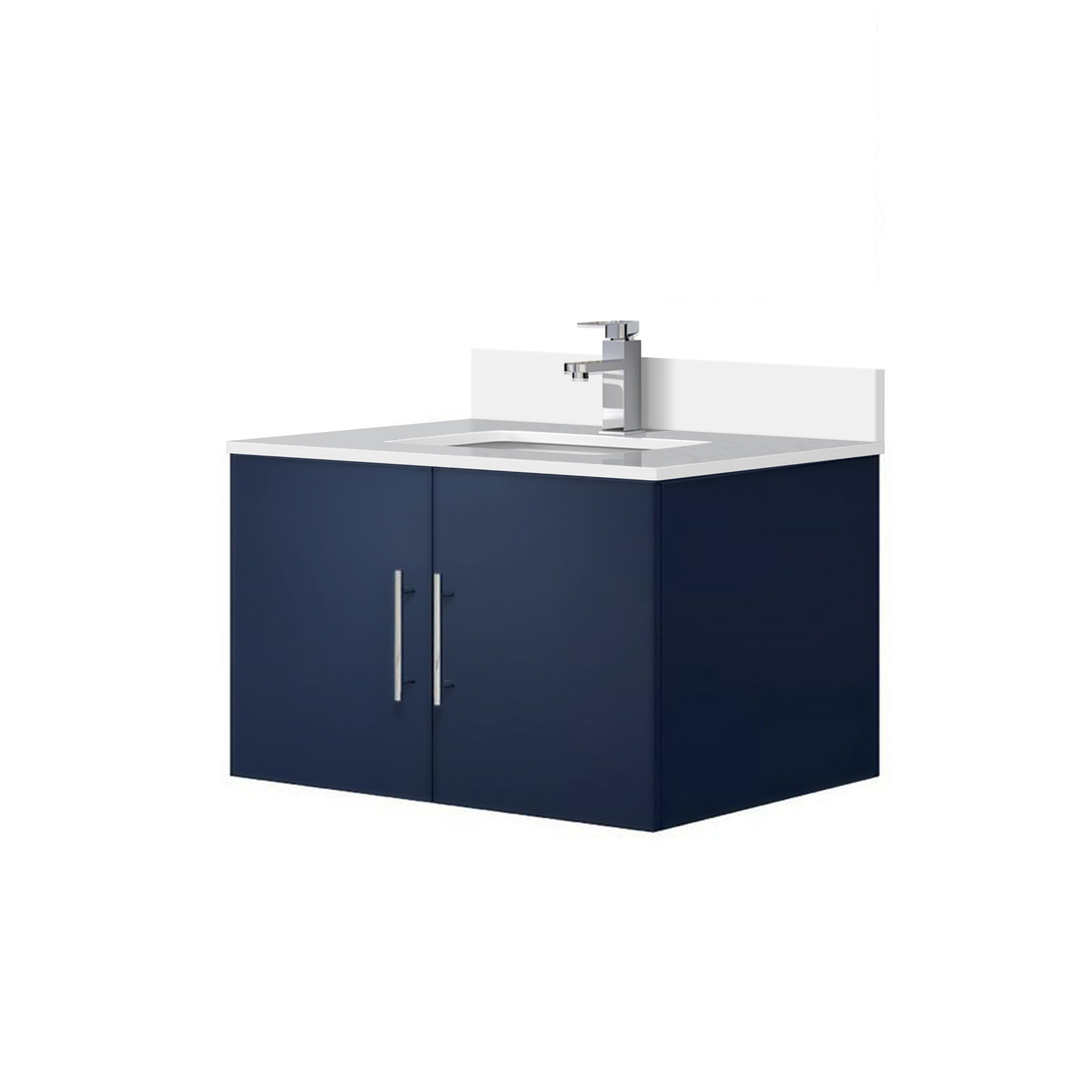 Geneva 30 in. W x 22 in. D Navy Blue Bath Vanity