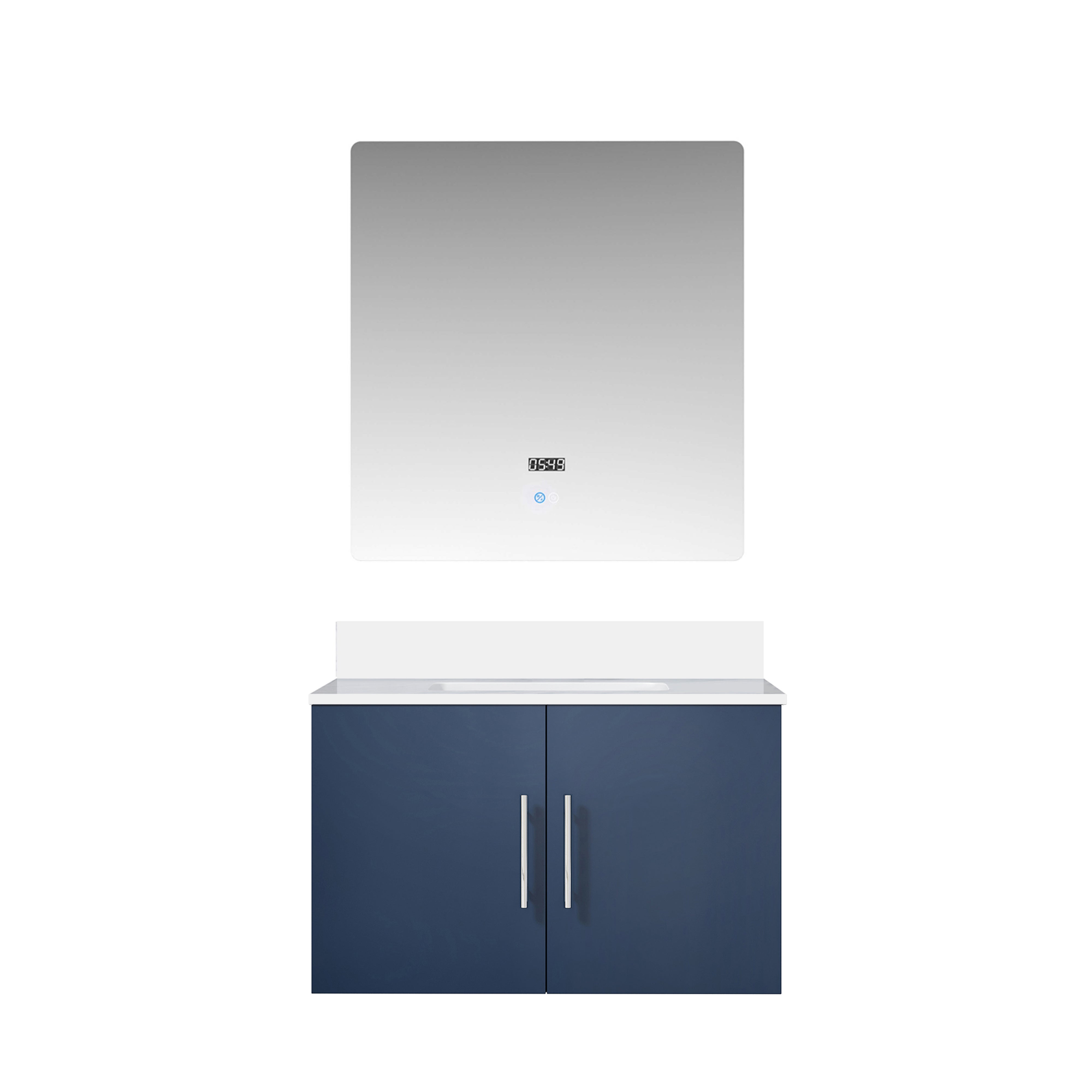 Geneva 30 in. W x 22 in. D Navy Blue Bath Vanity