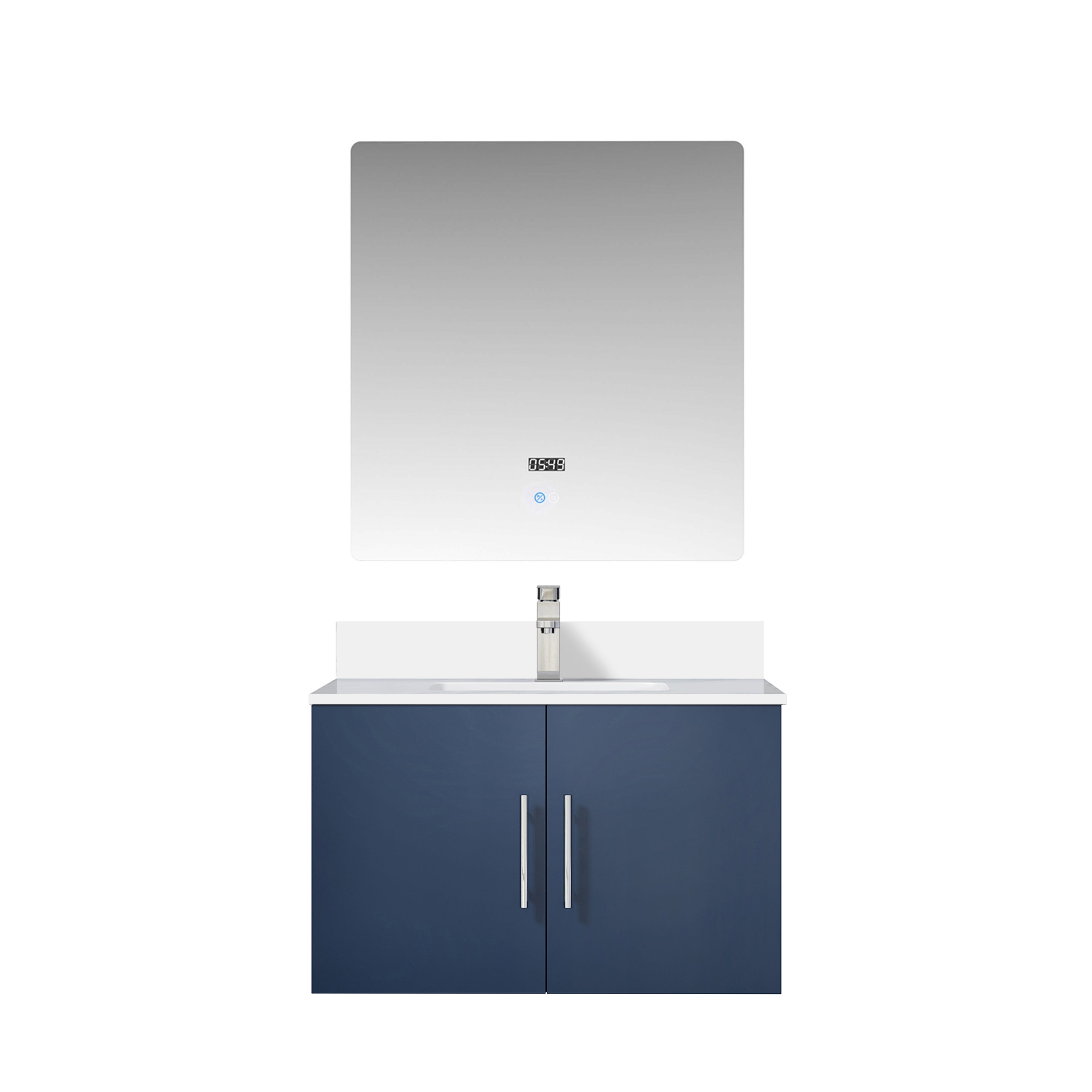 Geneva 30 in. W x 22 in. D Navy Blue Bath Vanity