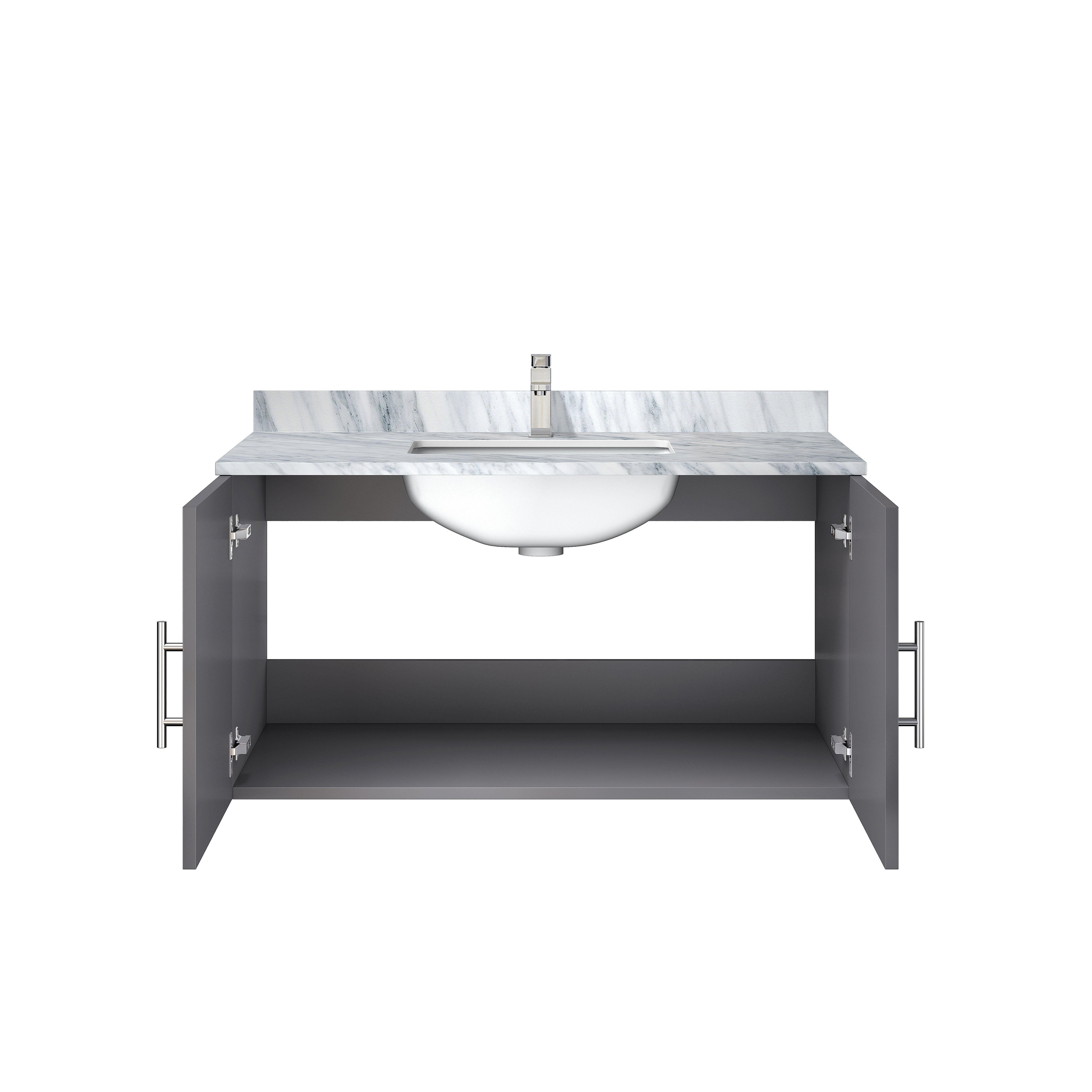 Geneva 36 in. W x 22 in. D Dark Grey Bath Vanity