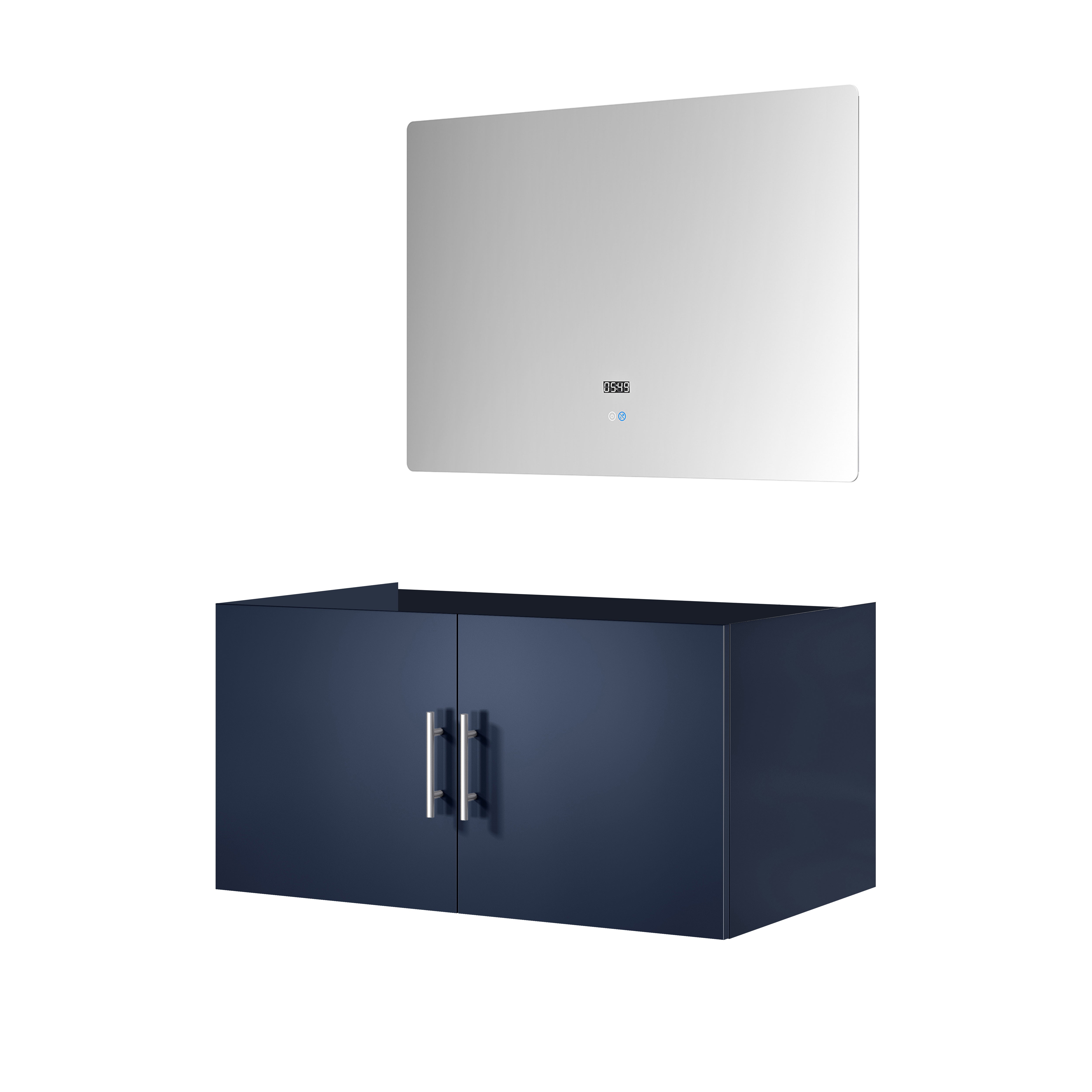 Geneva 36 in. W x 22 in. D Navy Blue Bath Vanity