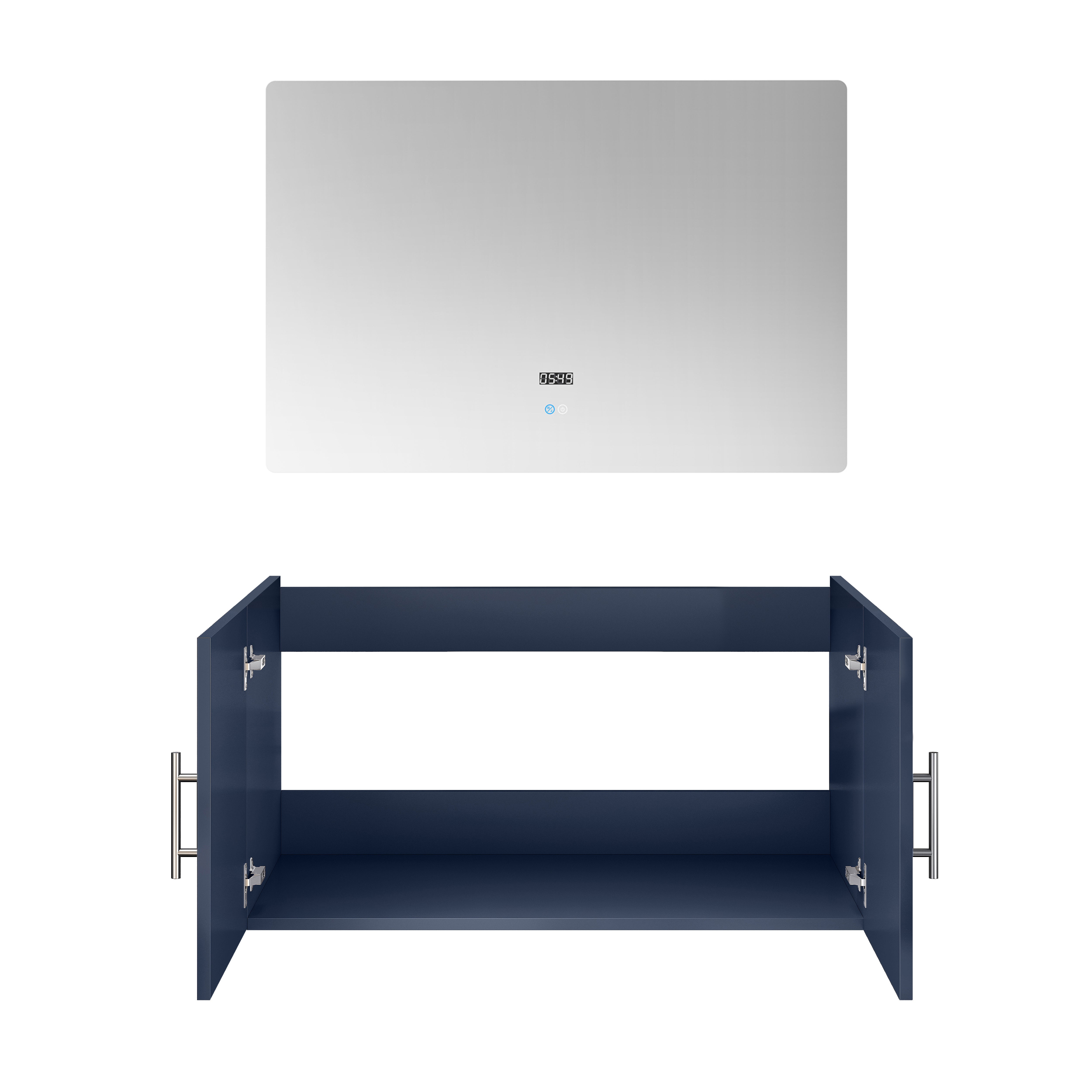 Geneva 36 in. W x 22 in. D Navy Blue Bath Vanity
