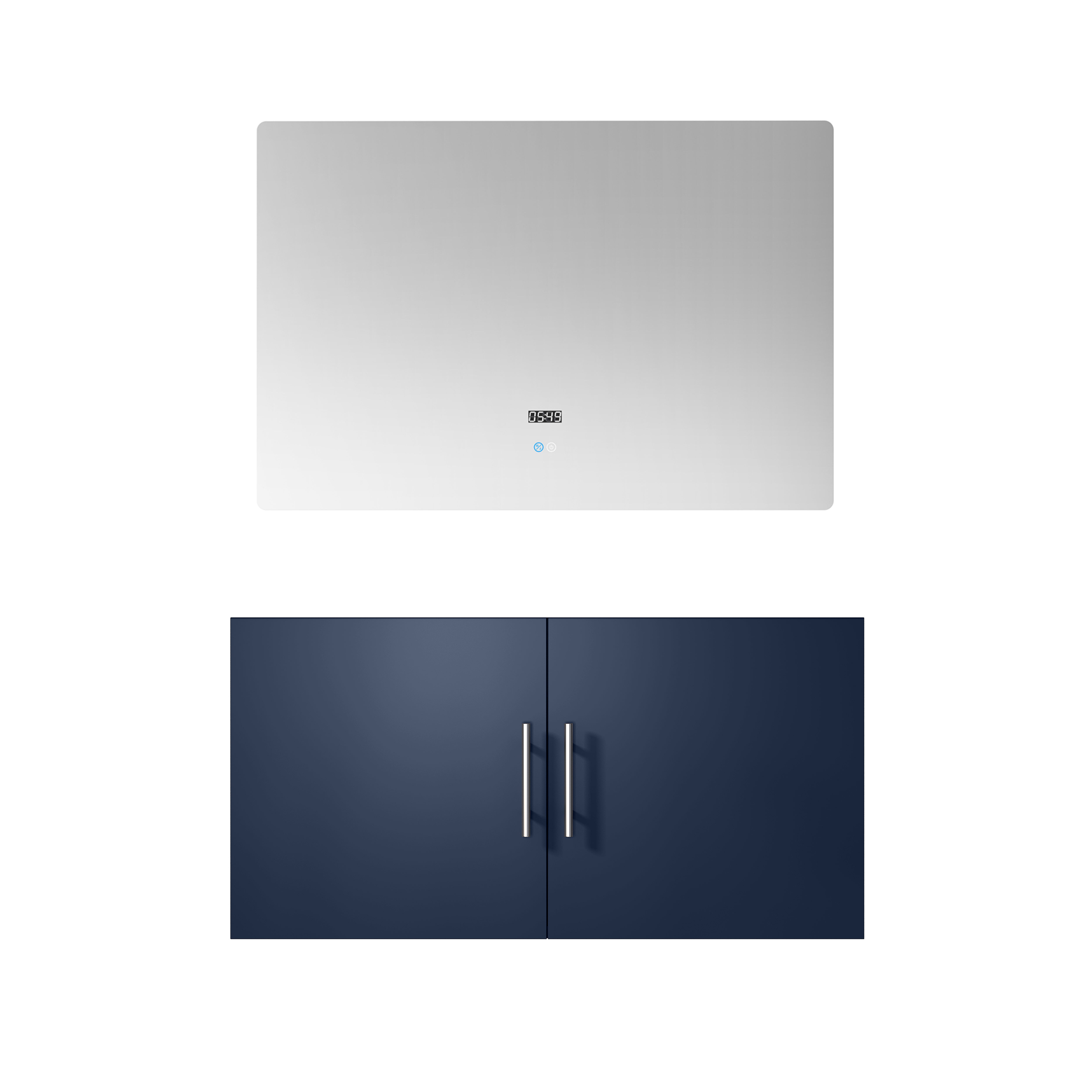 Geneva 36 in. W x 22 in. D Navy Blue Bath Vanity