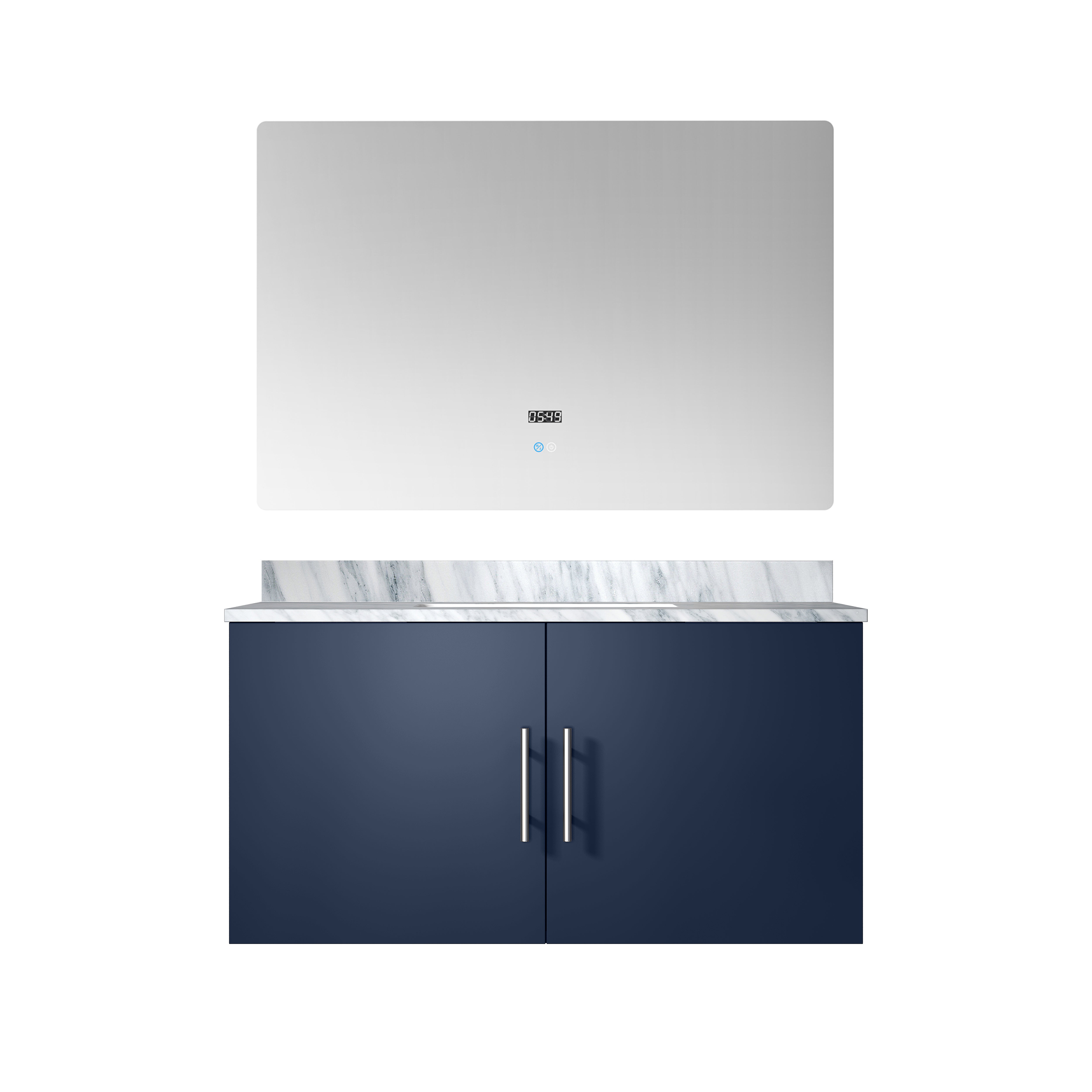 Geneva 36 in. W x 22 in. D Navy Blue Bath Vanity