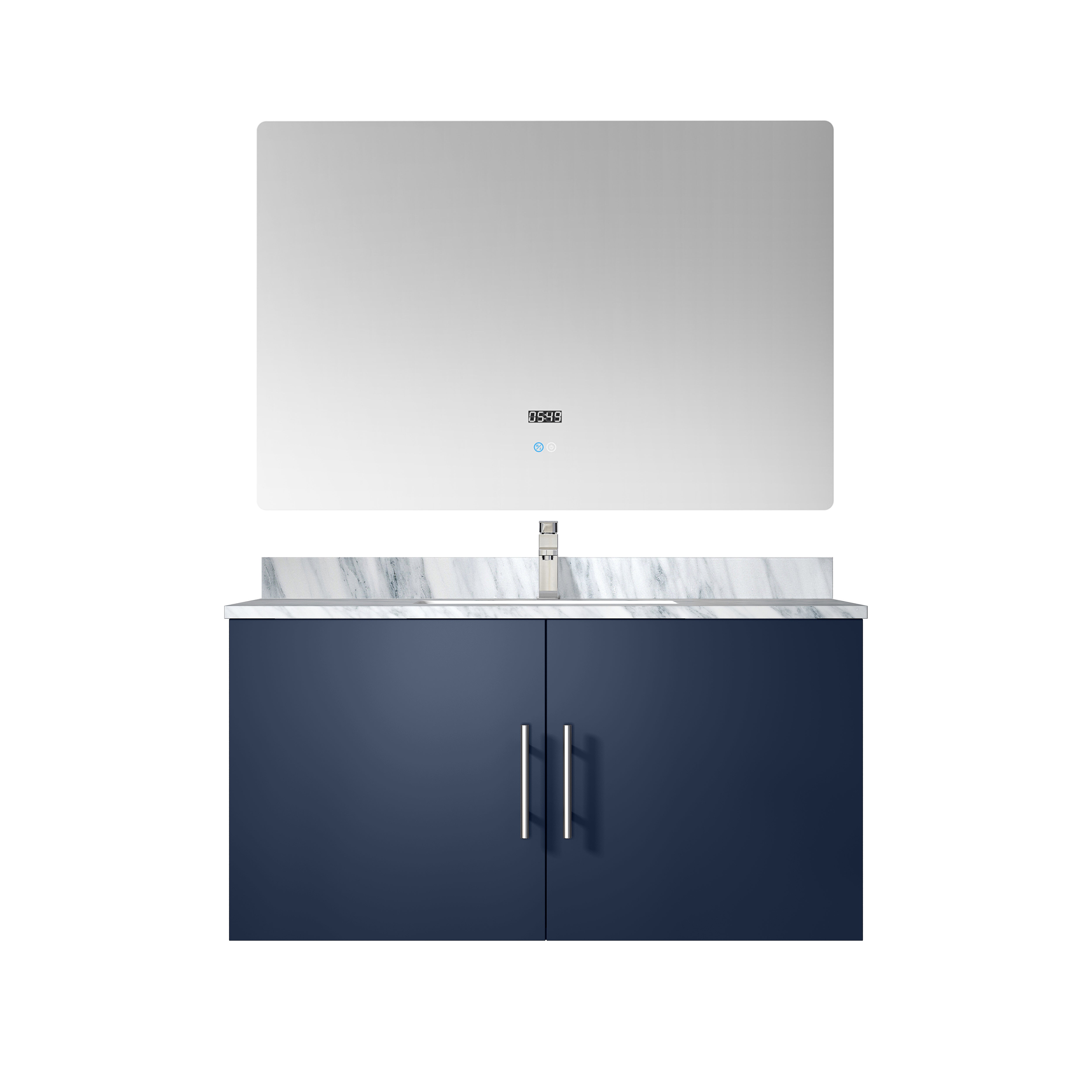 Geneva 36 in. W x 22 in. D Navy Blue Bath Vanity