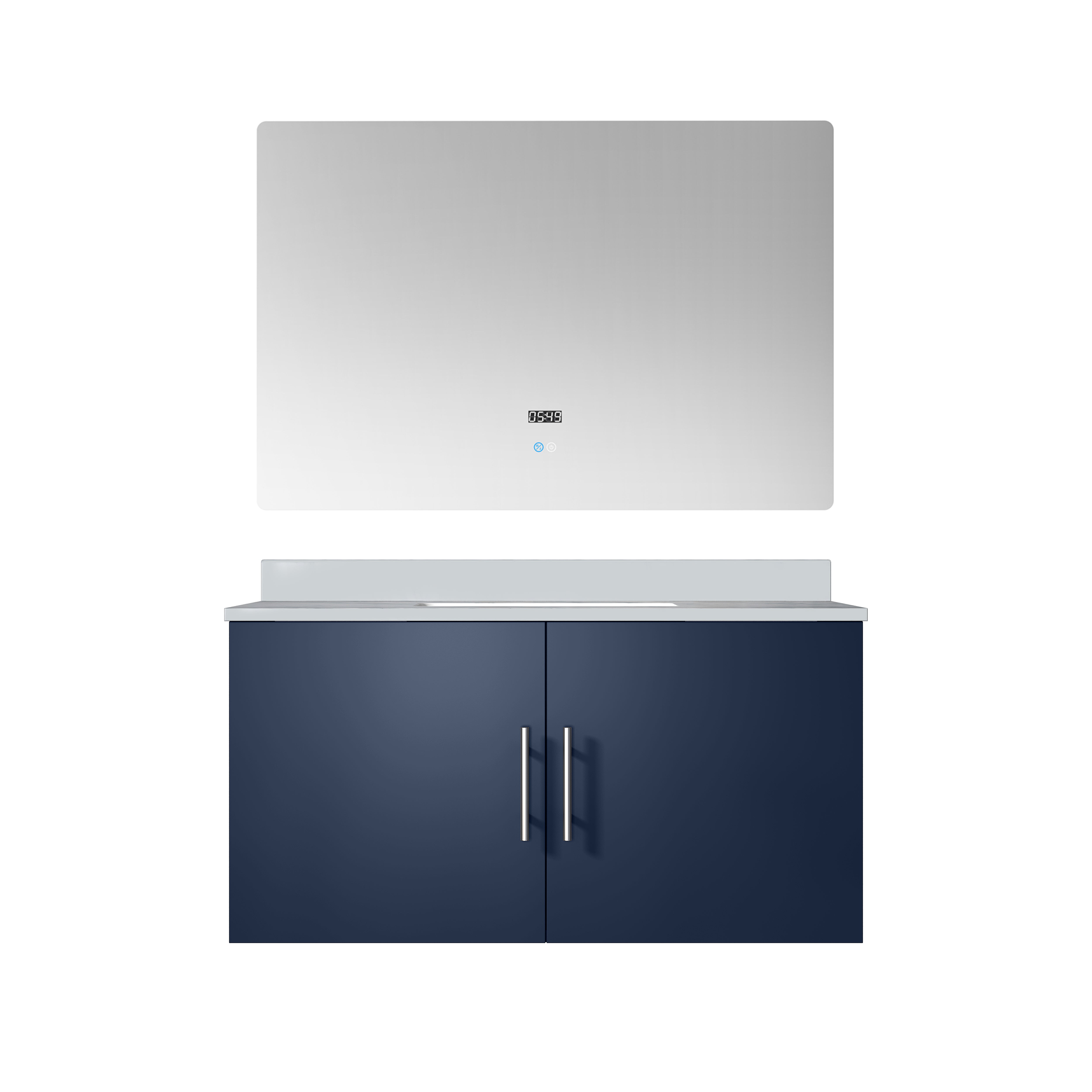Geneva 36 in. W x 22 in. D Navy Blue Bath Vanity