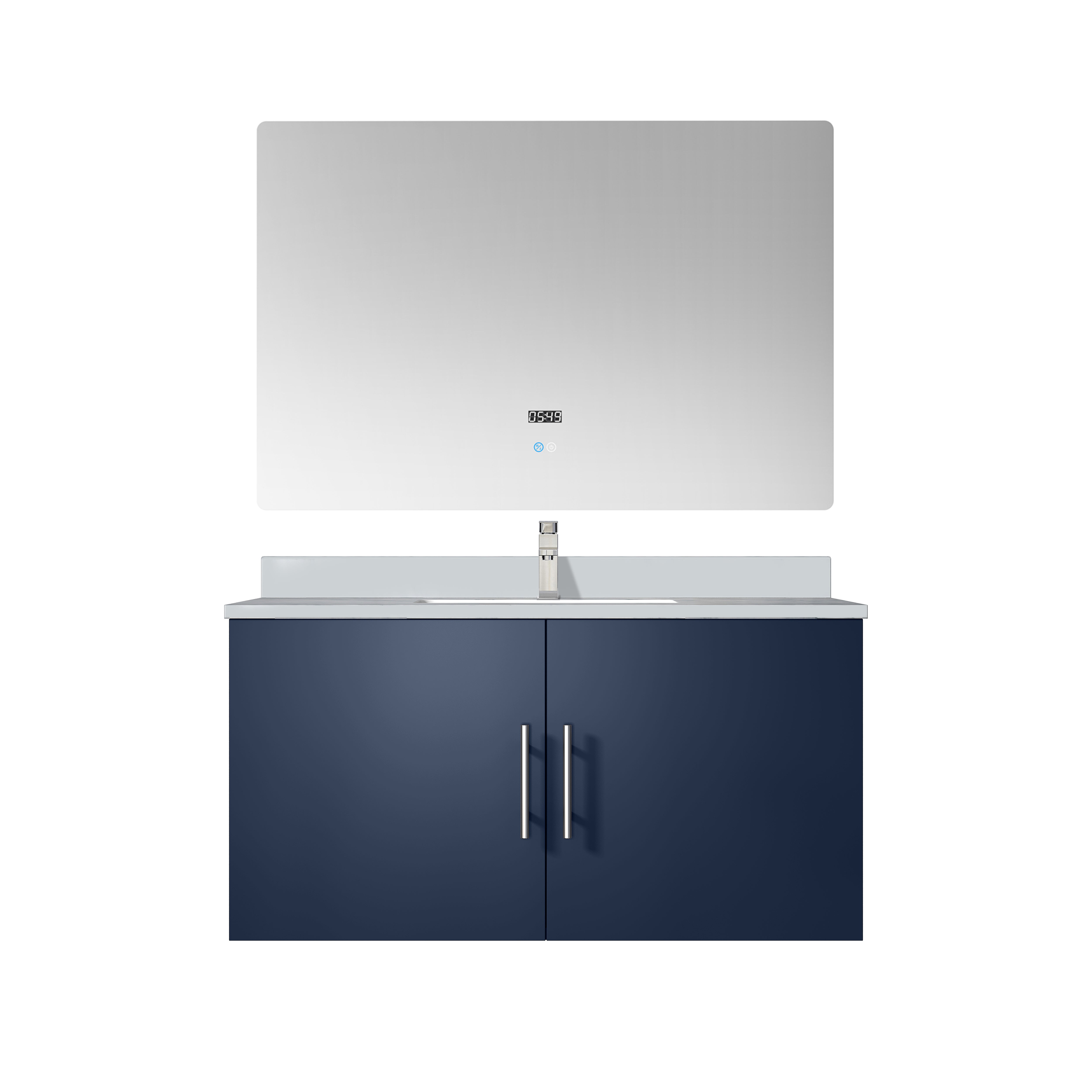 Geneva 36 in. W x 22 in. D Navy Blue Bath Vanity