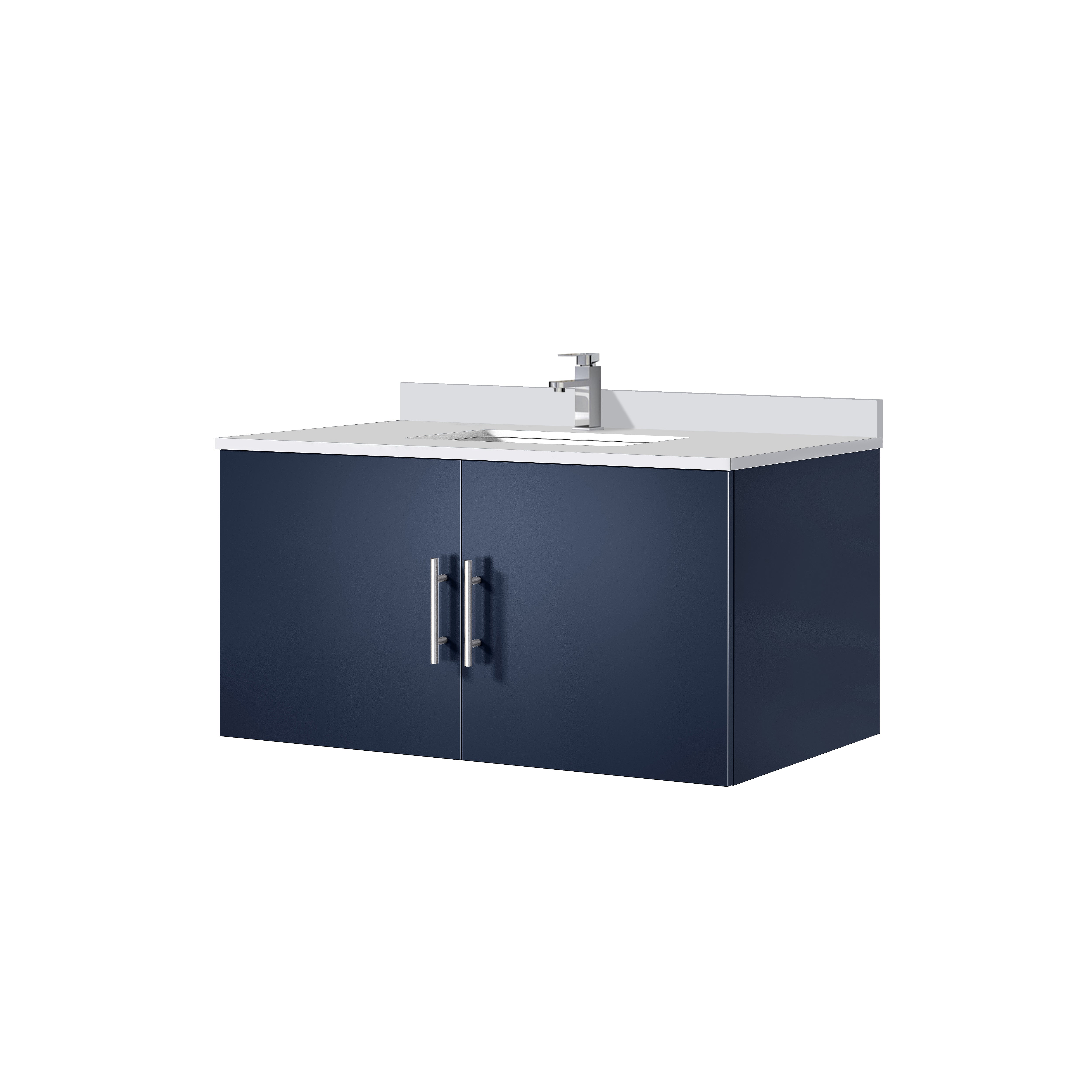 Geneva 36 in. W x 22 in. D Navy Blue Bath Vanity