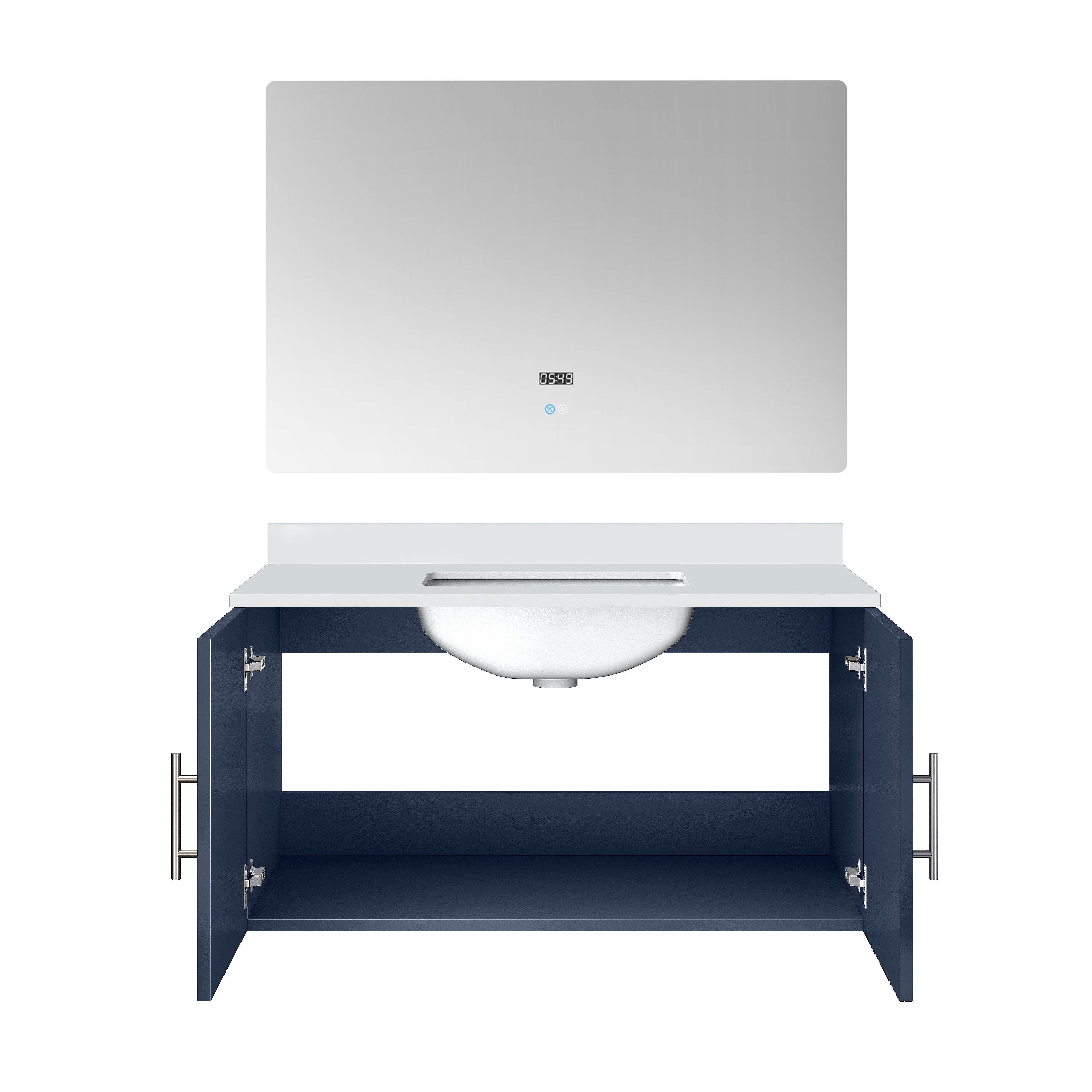 Geneva 36 in. W x 22 in. D Navy Blue Bath Vanity