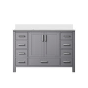Jacques 48 in. W x 22 in. D Dark Grey Bath Vanity and Cultured Marble Top