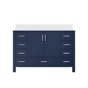 Jacques 48 in. W x 22 in. D Navy Blue Bath Vanity and Cultured Marble Top
