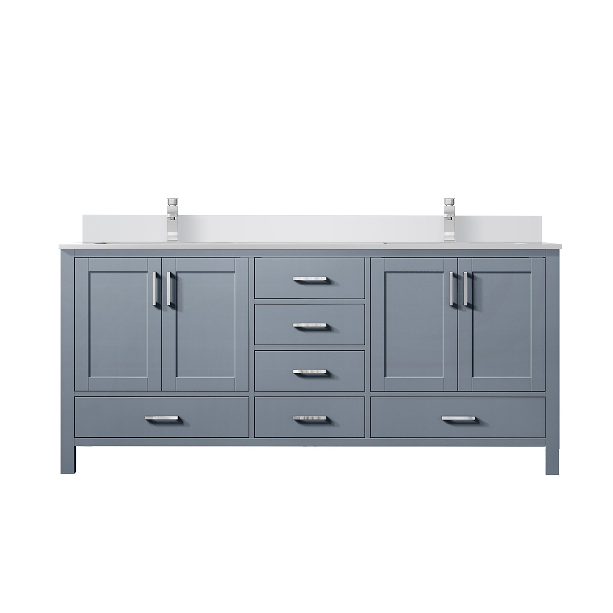 Jacques 60 in. W x 22 in. D Dark Grey Double Bath Vanity