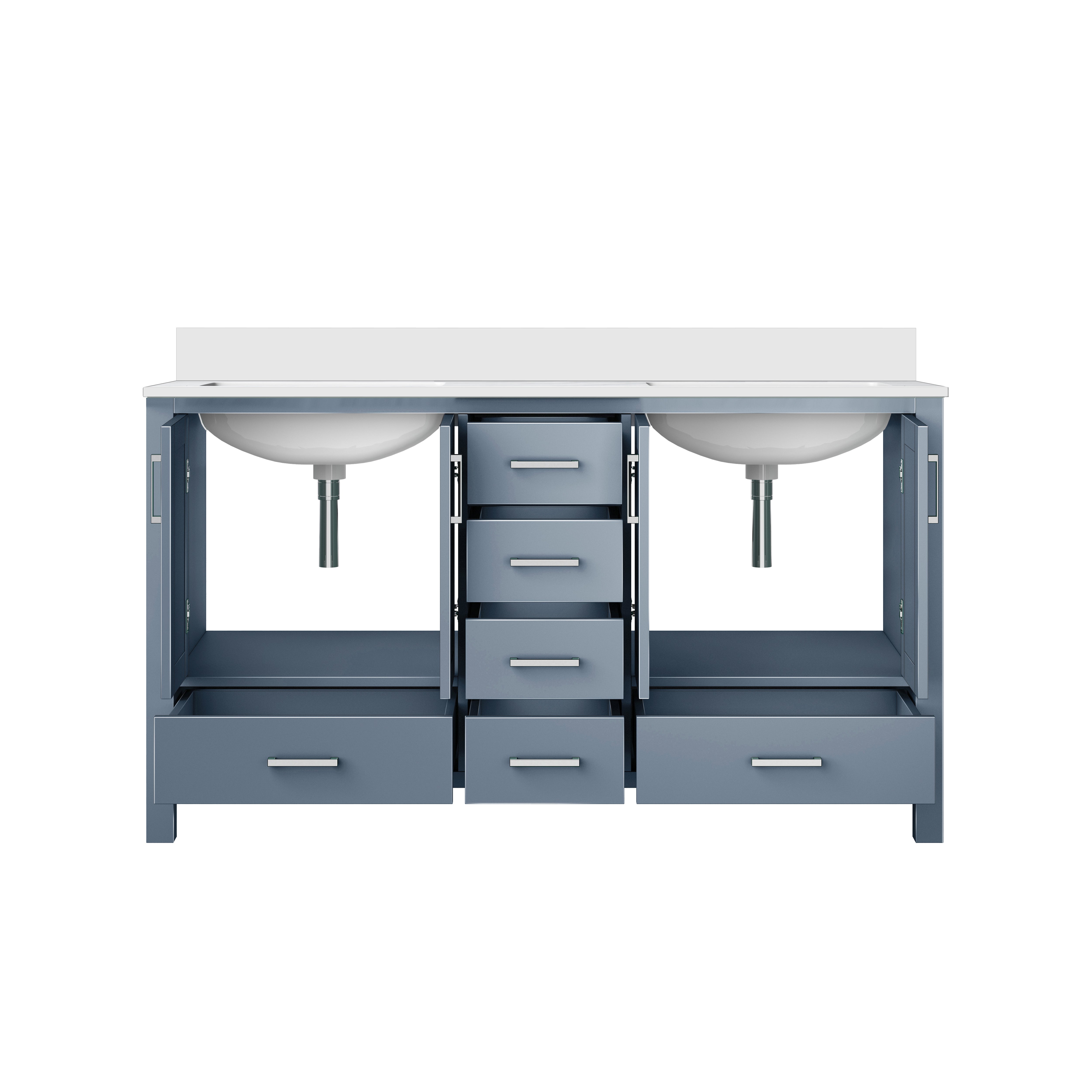 Jacques 60 in. W x 22 in. D Dark Grey Bath Vanity