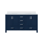 Jacques 60 in. W x 22 in. D Navy Blue Bath Vanity