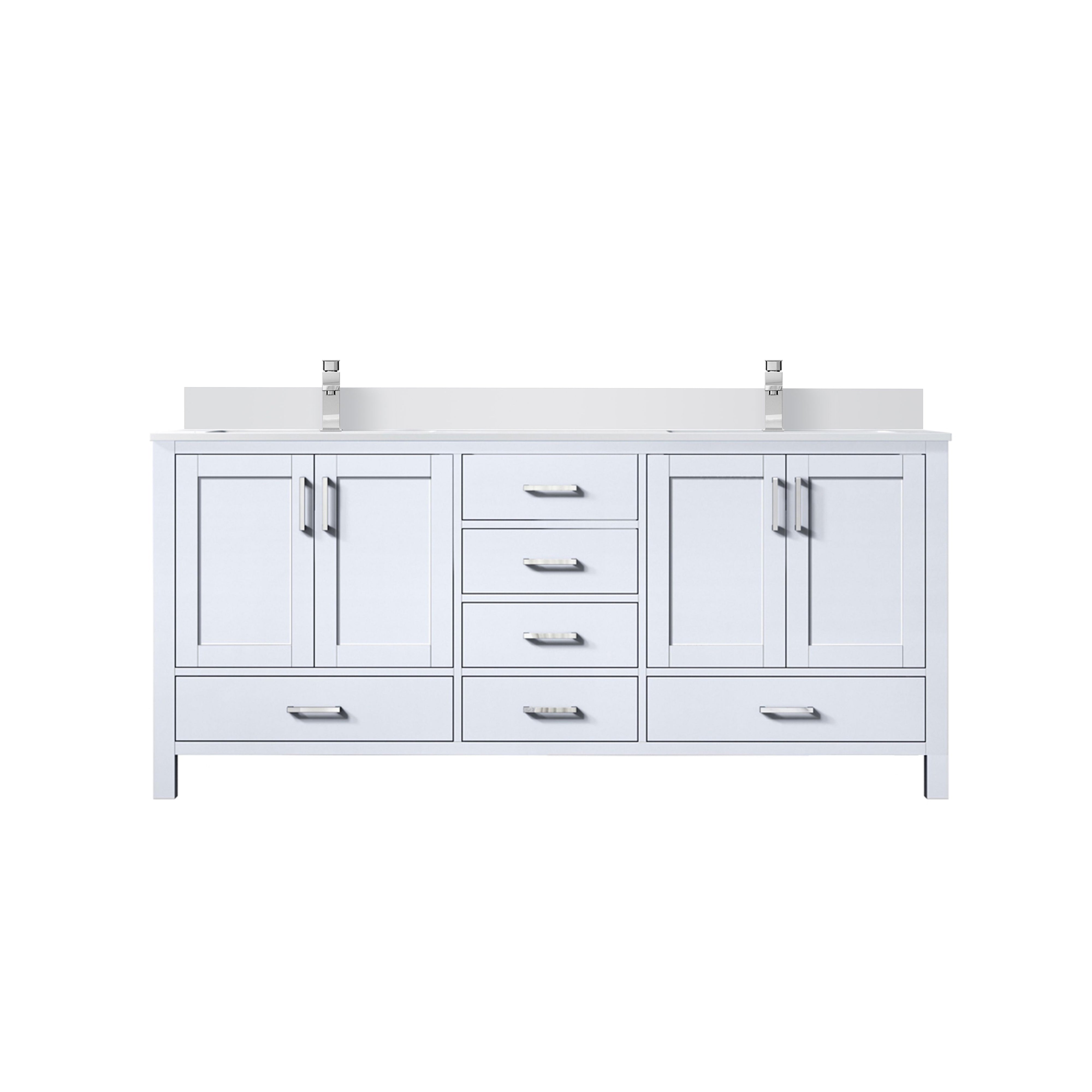 Jacques 72 in. W x 22 in. D White Bath Vanity