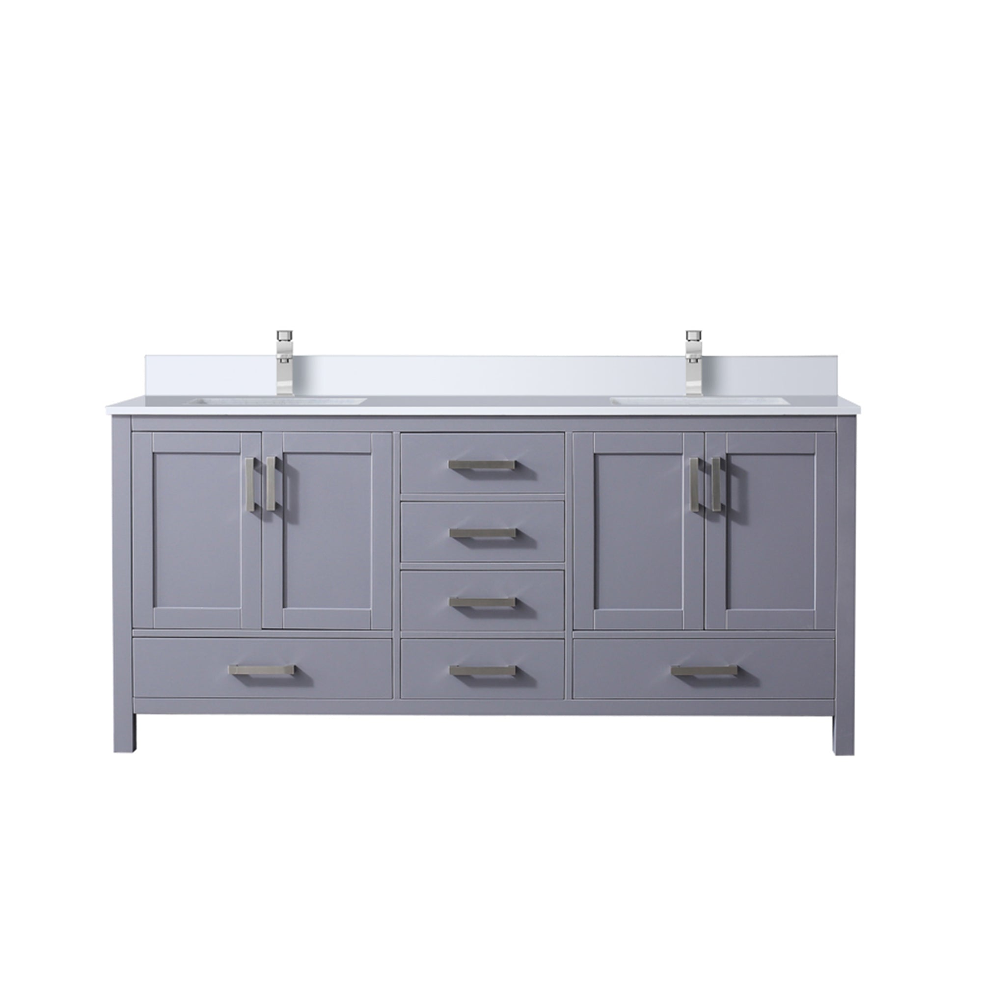 Jacques 72 in. W x 22 in. D Dark Grey Double Bath Vanity
