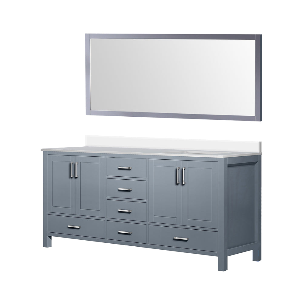 Jacques 72 in. W x 22 in. D Dark Grey Bath Vanity