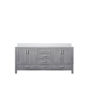 Jacques 72 in. W x 22 in. D Distressed Grey Bath Vanity