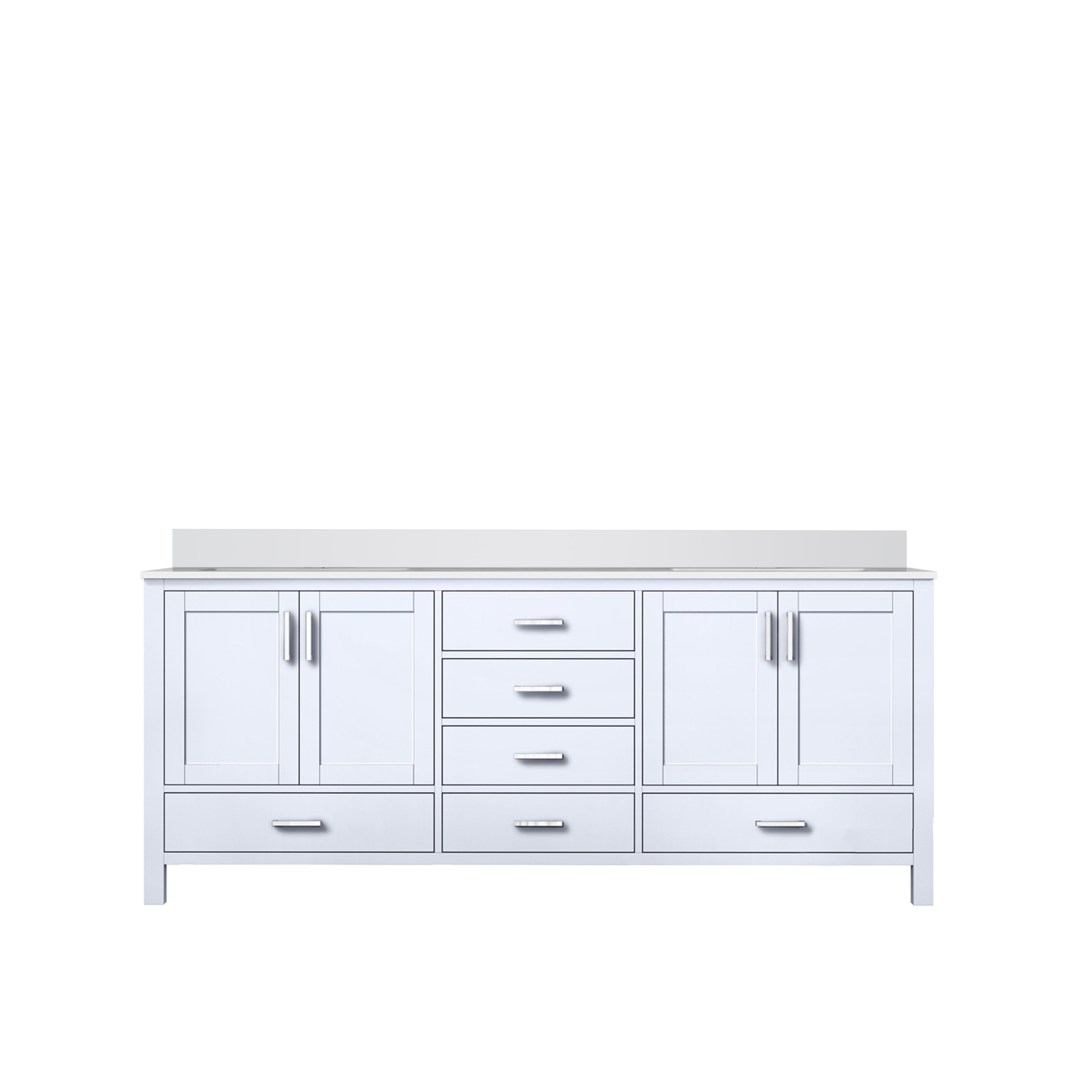 Jacques 80 in. W x 22 in. D White Bath Vanity