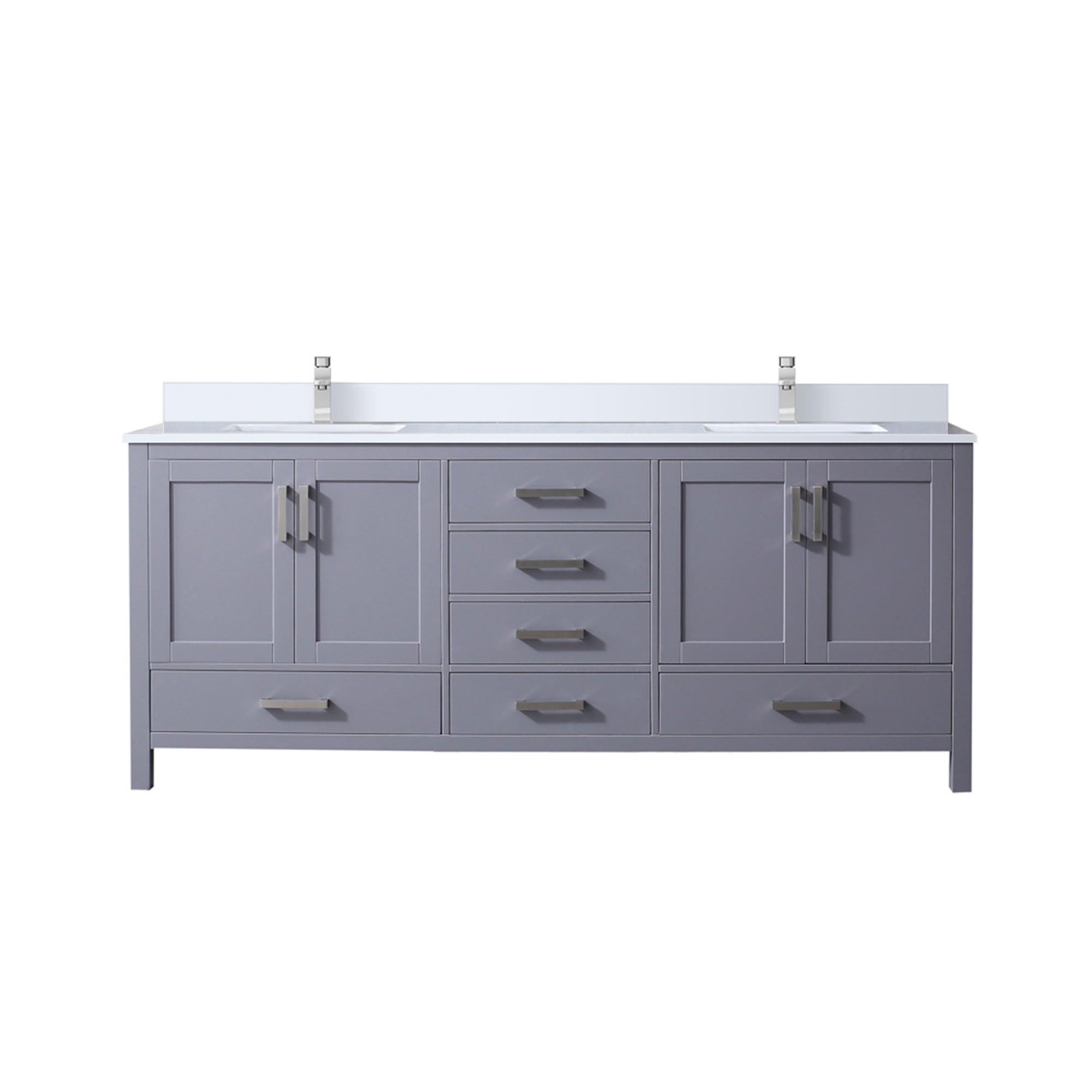 Jacques 80 in. W x 22 in. D Dark Grey Double Bath Vanity