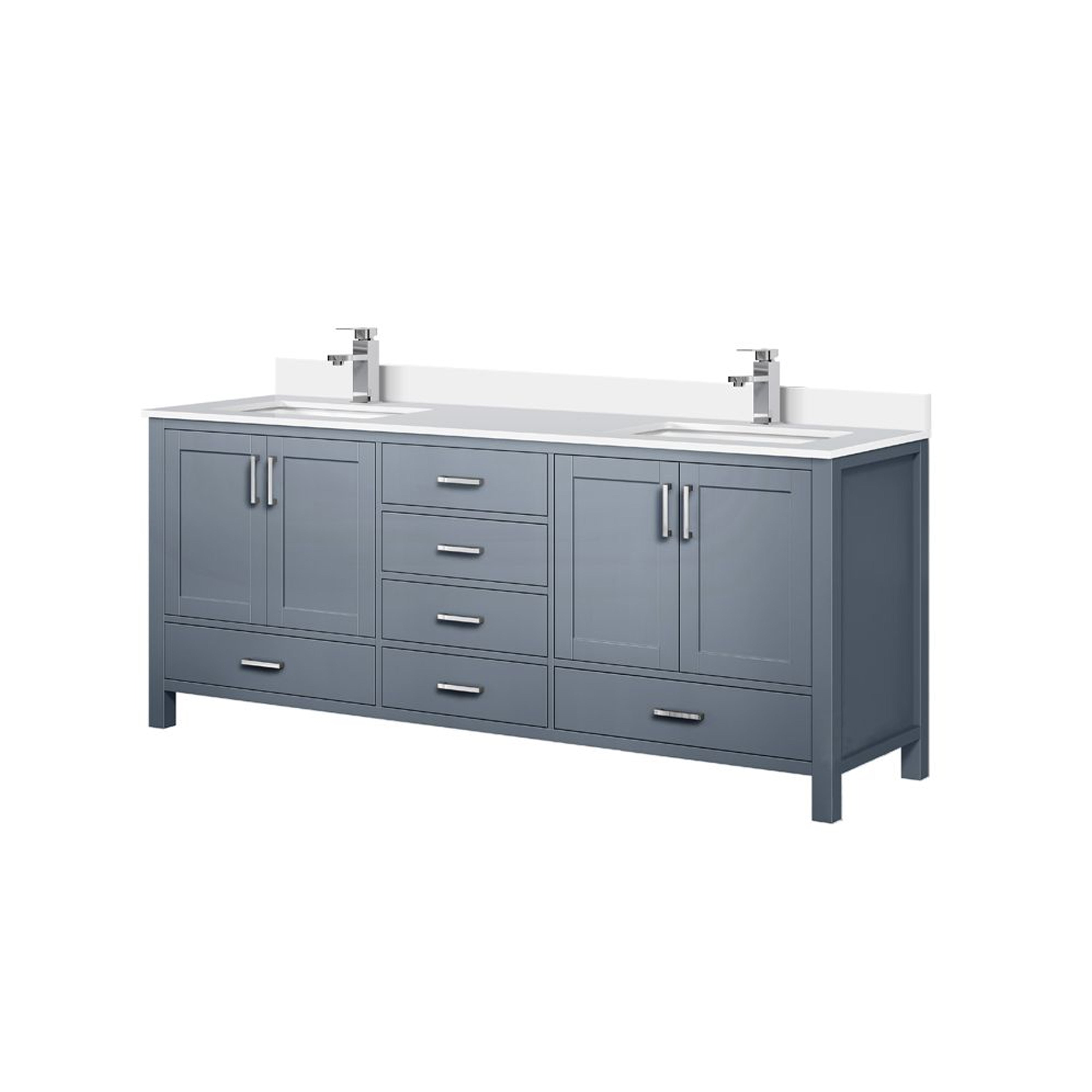 Jacques 80 in. W x 22 in. D Dark Grey Bath Vanity