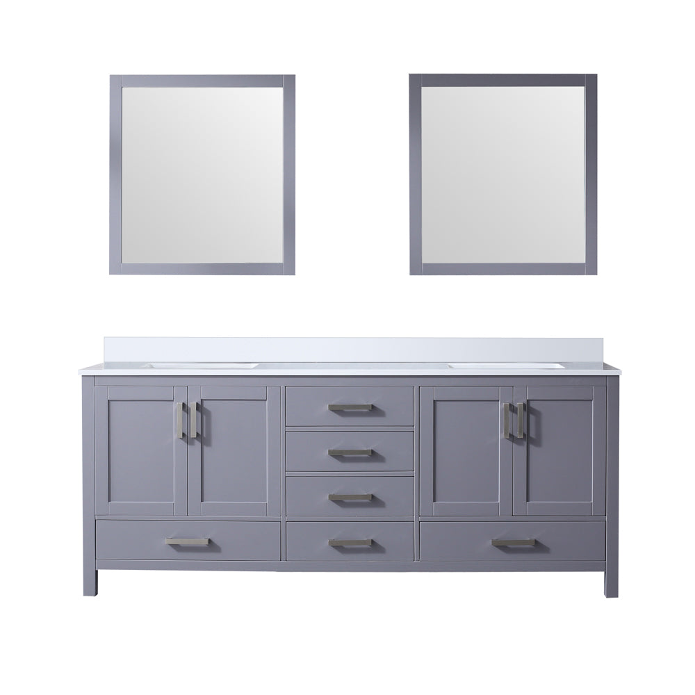 Jacques 80 in. W x 22 in. D Dark Grey Bath Vanity