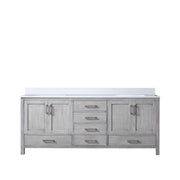 Jacques 80 in. W x 22 in. D Distressed Grey Bath Vanity