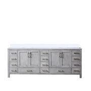 Jacques 84 in. W x 22 in. D Distressed Grey Bath Vanity