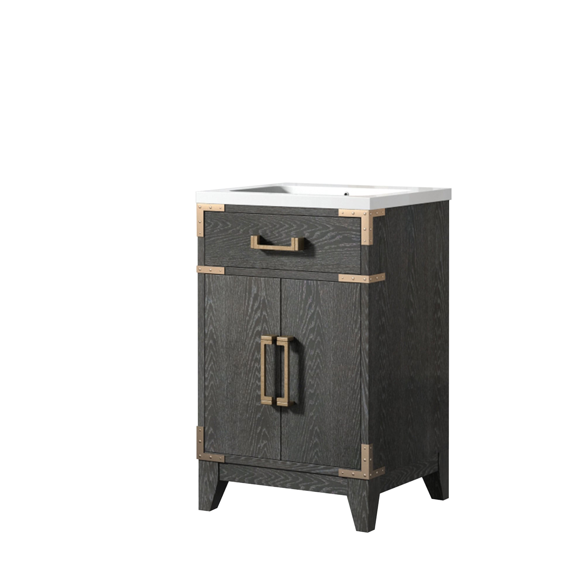 Laurel 20 in W x 18 in D Black Oak Single Bath Vanity