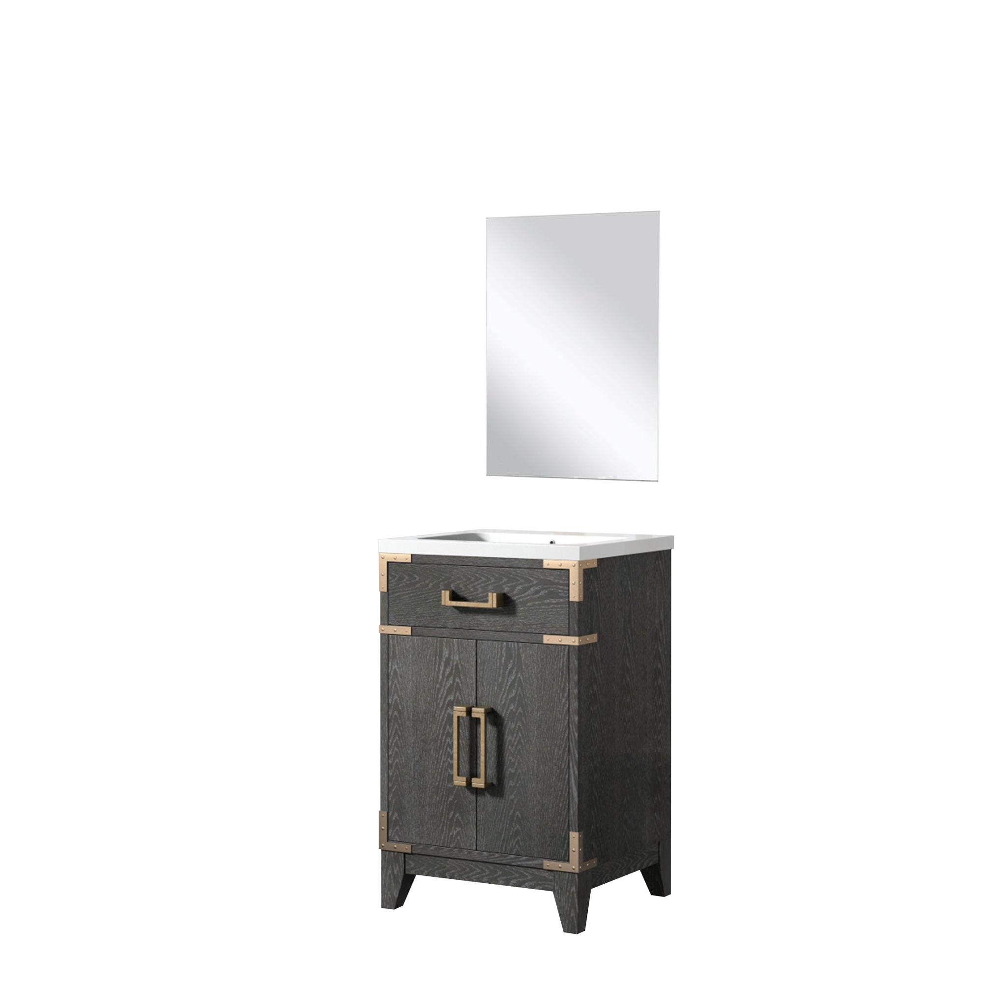 Laurel 20 in W x 18 in D Black Oak Single Bath Vanity