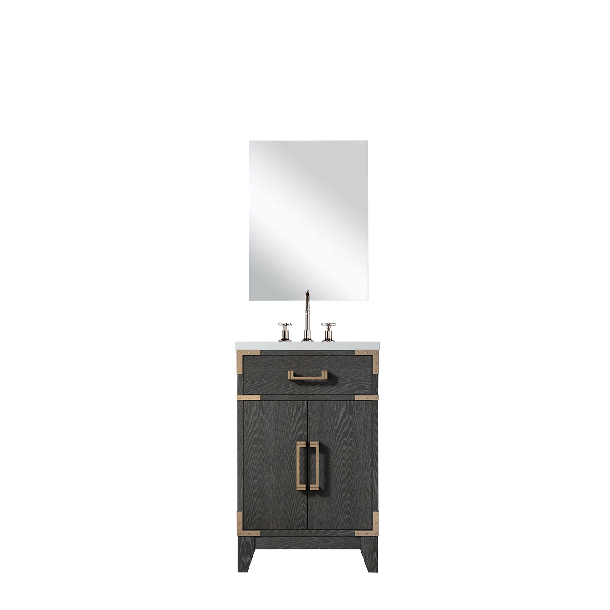 Laurel 20 in W x 18 in D Black Oak Single Bath Vanity