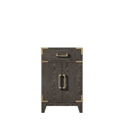 Laurel 20 in W x 18 in D Brown Oak Single Bath Vanity