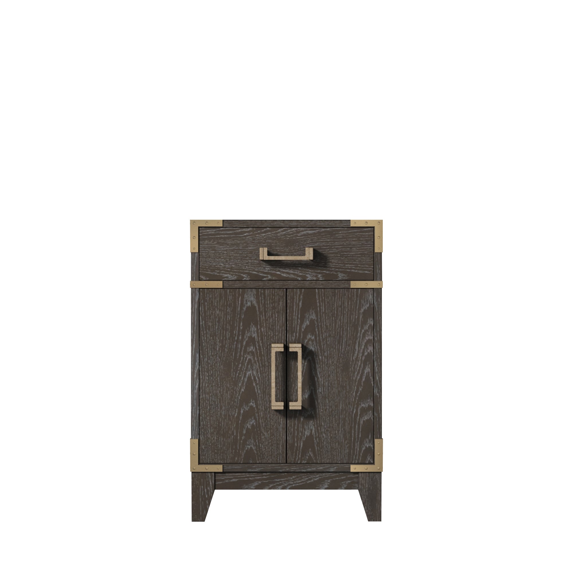 Laurel 20 in W x 18 in D Brown Oak Single Bath Vanity