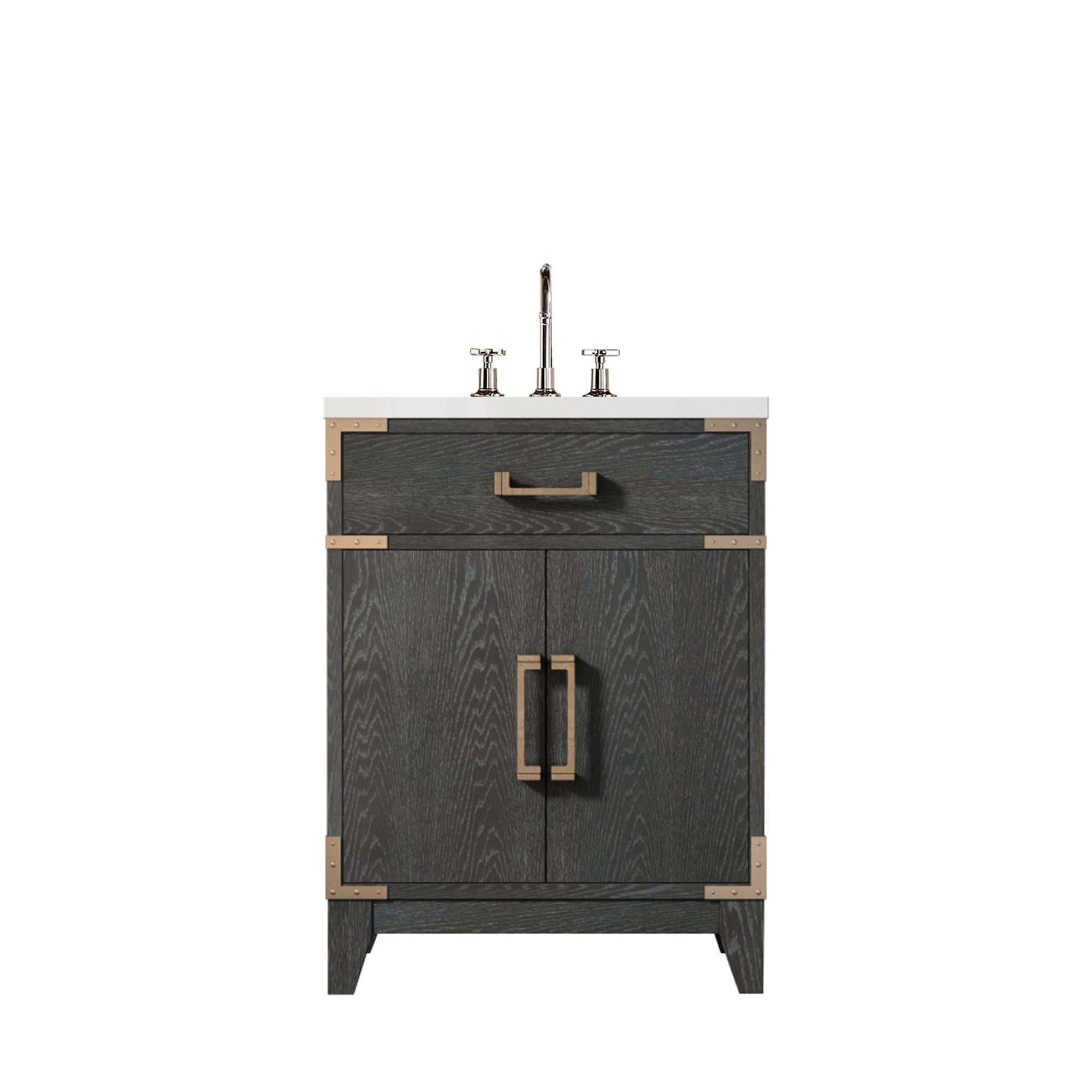 Laurel 24 in W x 18 in D Black Oak Single Bath Vanity