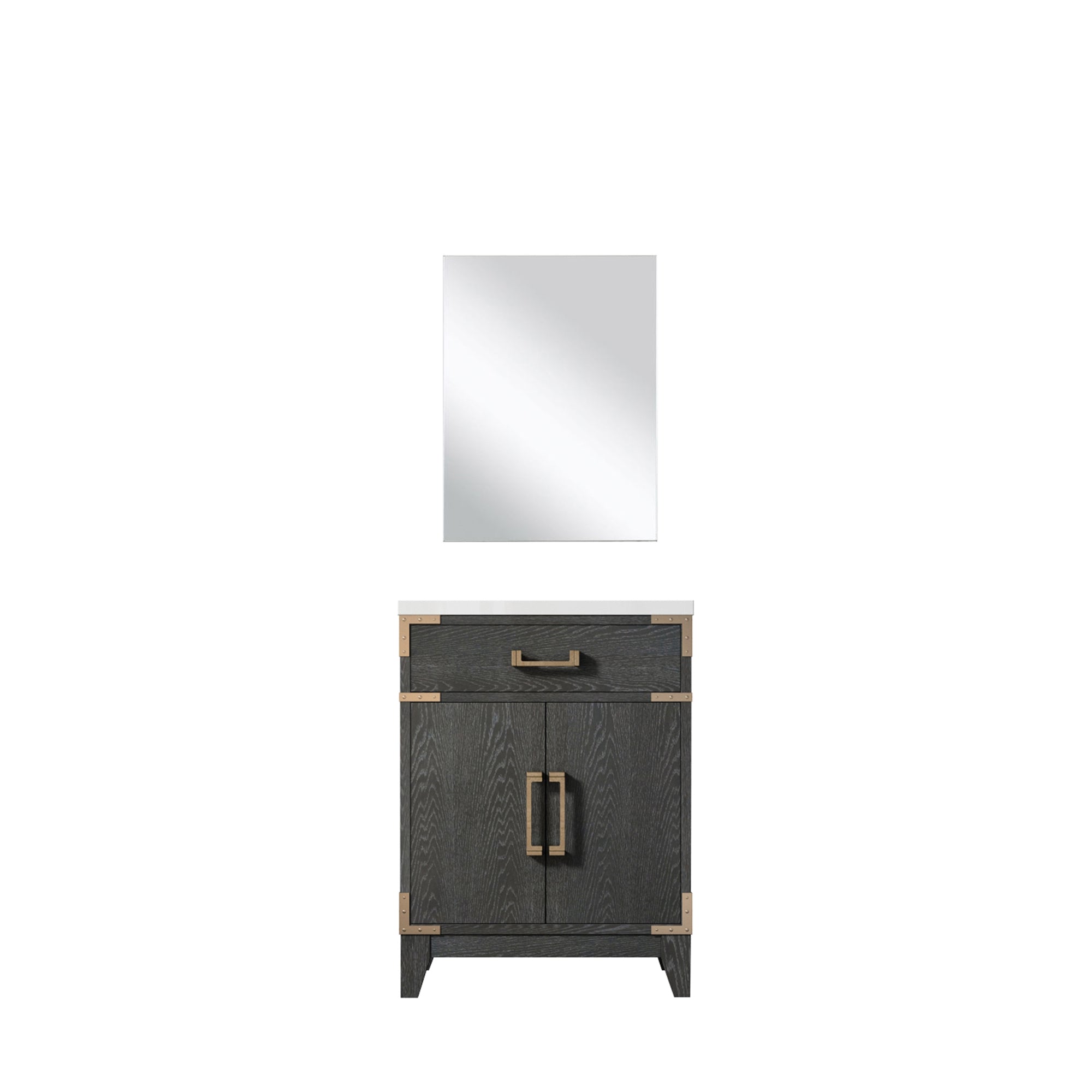 Laurel 24 in W x 18 in D Black Oak Single Bath Vanity